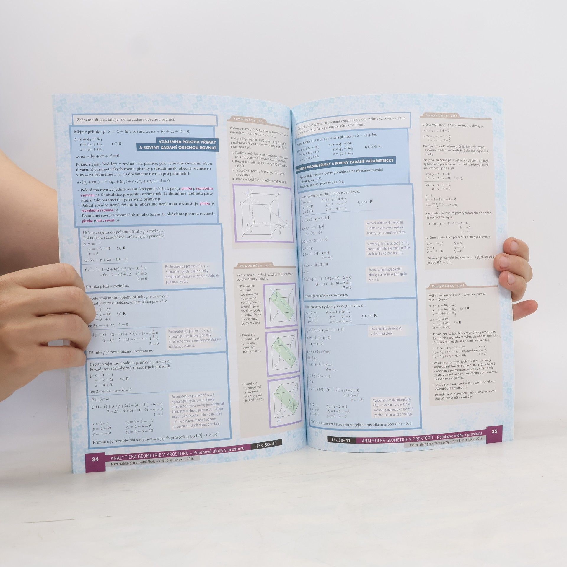 Jan Vondra Matematika pro střední školy – 7. díl B: Analytická geometrie v prostoru – Učebnice