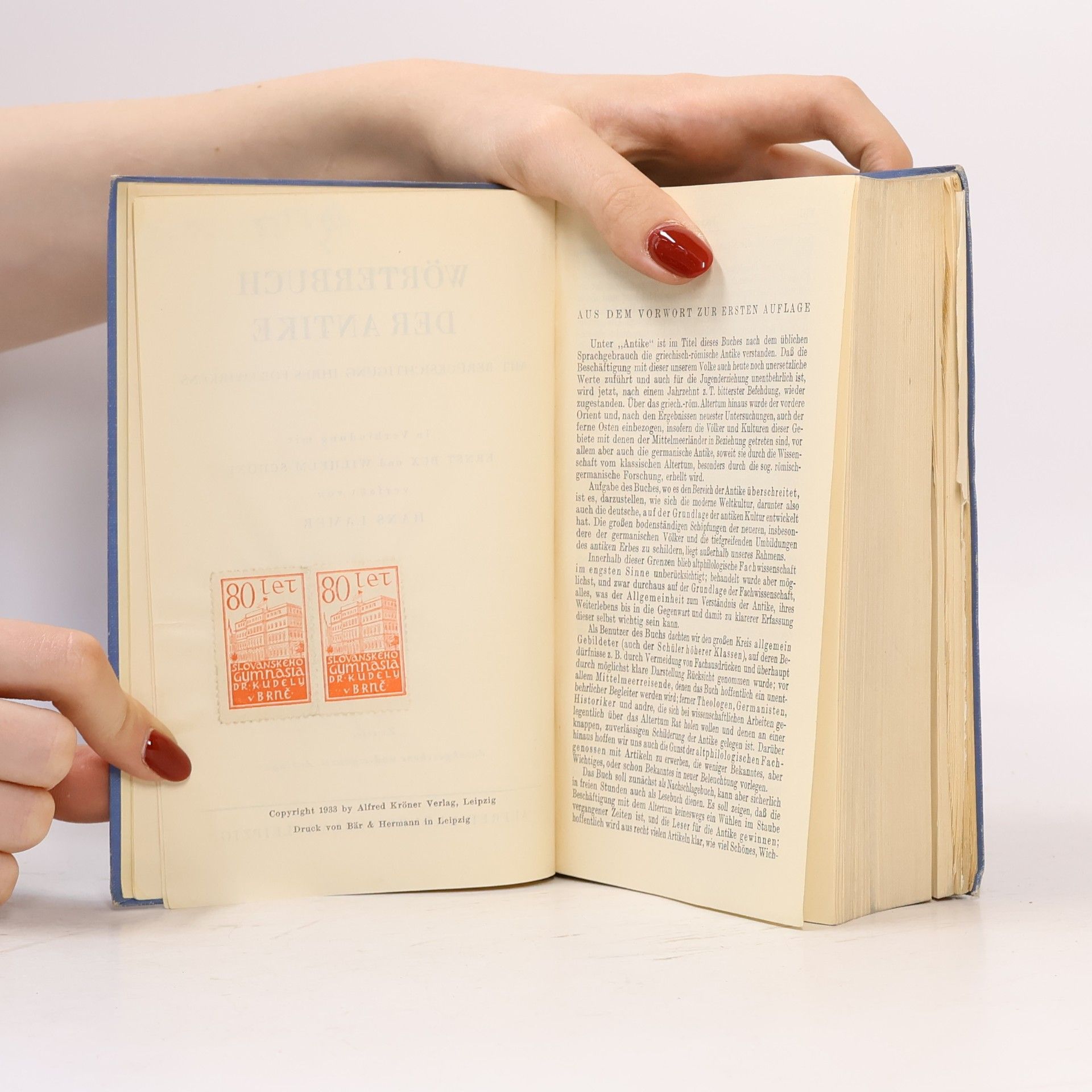 Hans Lamer Wörterbuch der Antike