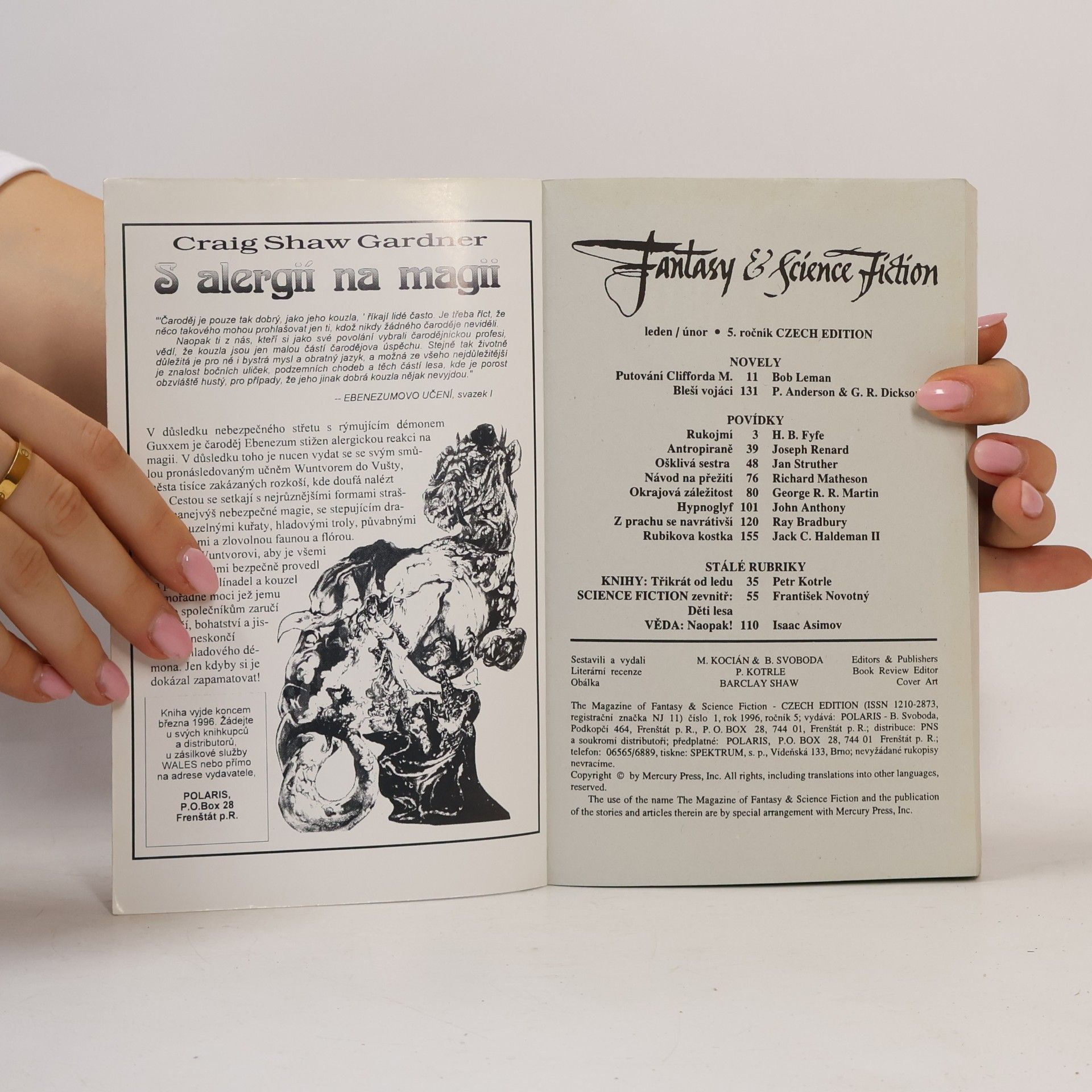 Kolektiv autorů The Magazine of Fantasy & Science Fiction 1/1996