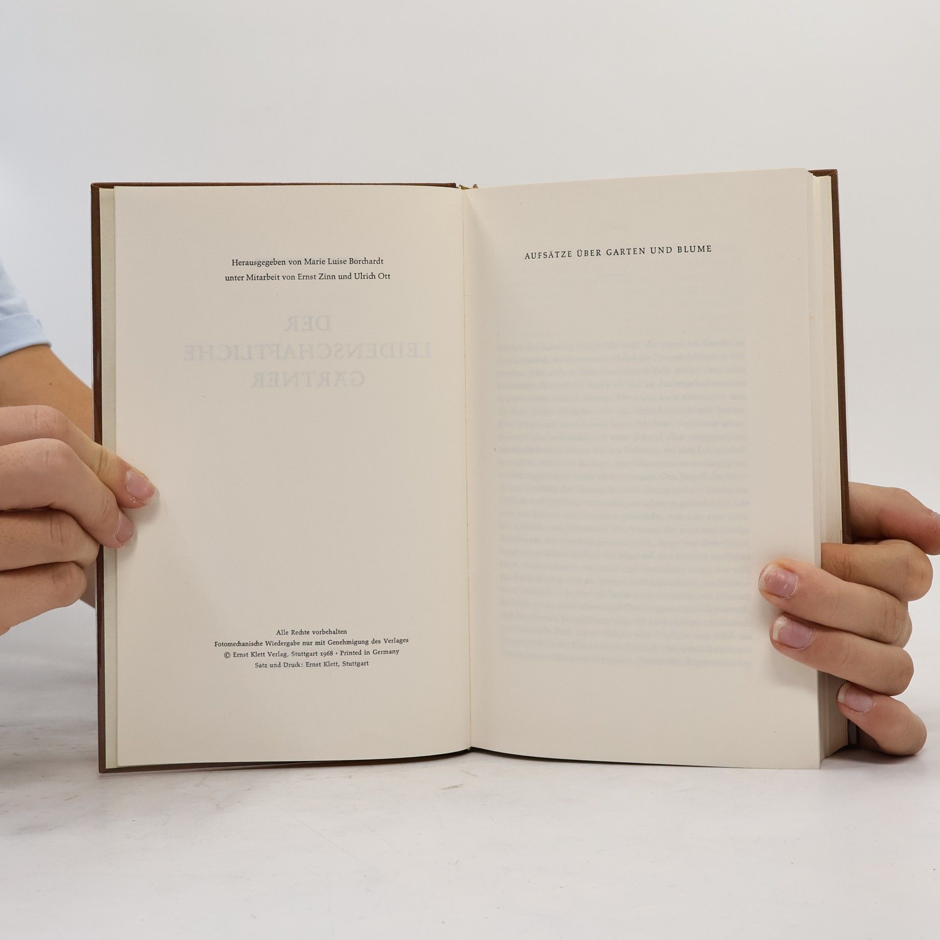 Rudolf Borchardt Der Leidenschaftliche Gärtner
