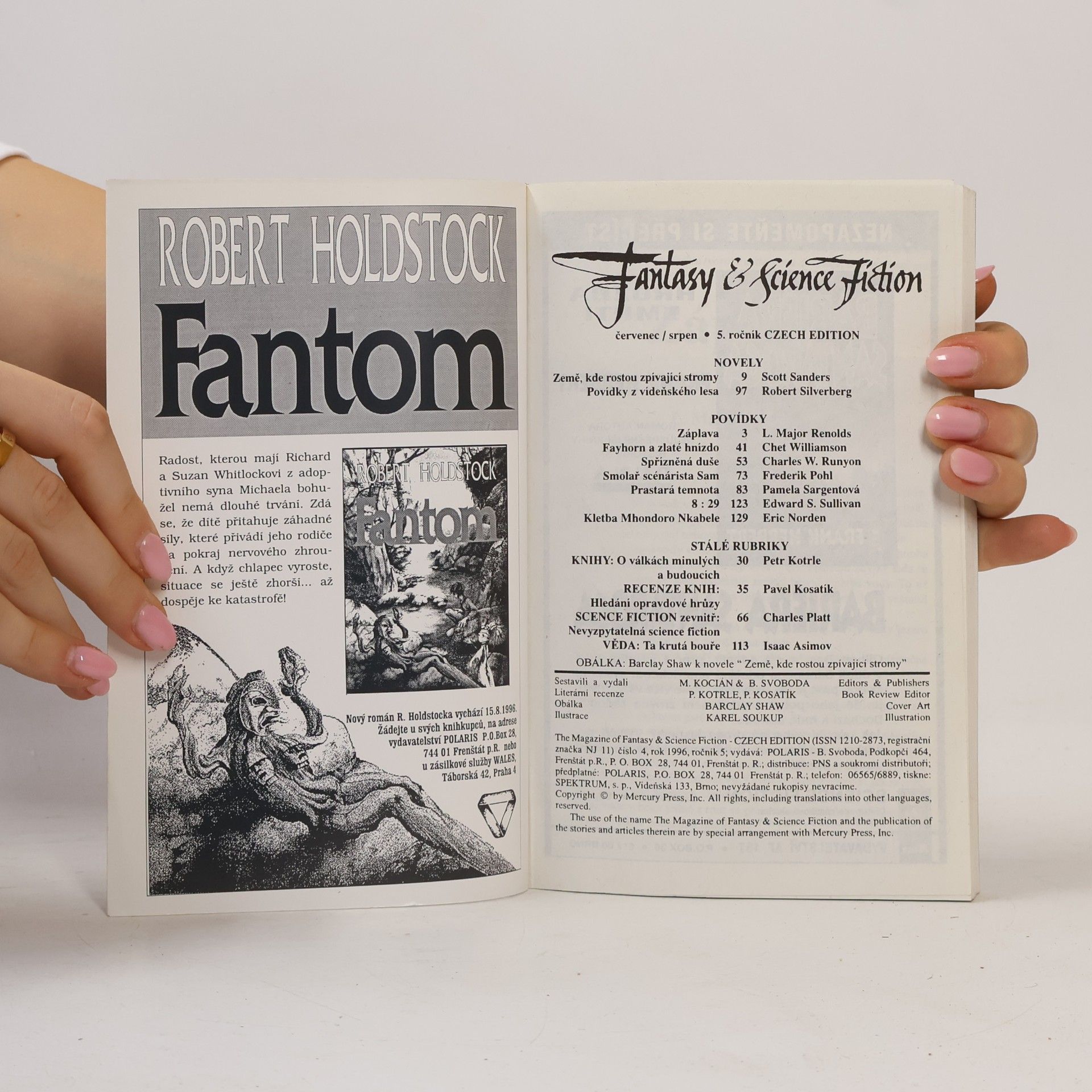 F. Pohl The Magazine Of Fantasy & Science Fiction, Czech Edition červenec-srpen 1996