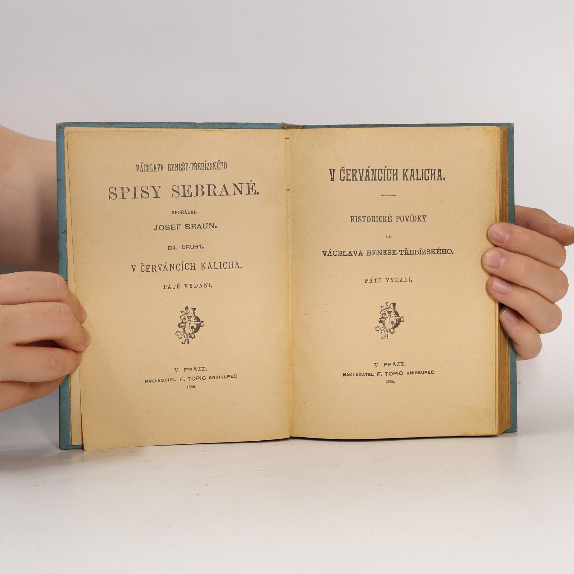 Václav Beneš Třebízský V červáncích kalicha