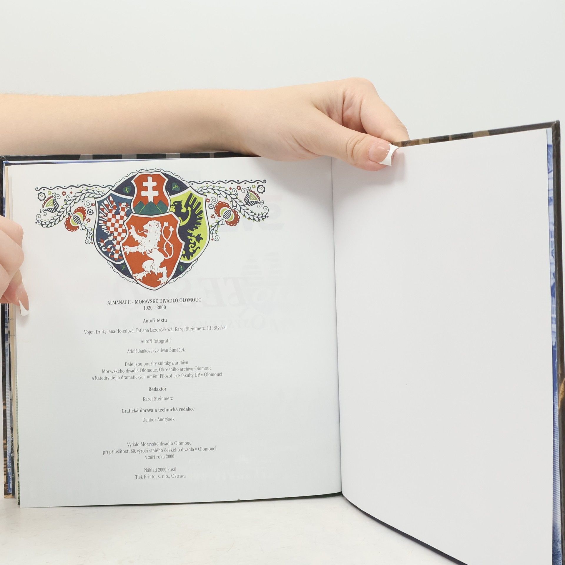 Vojen Drlík Almanach Moravské Divadlo Olomouc 1920 - 2000