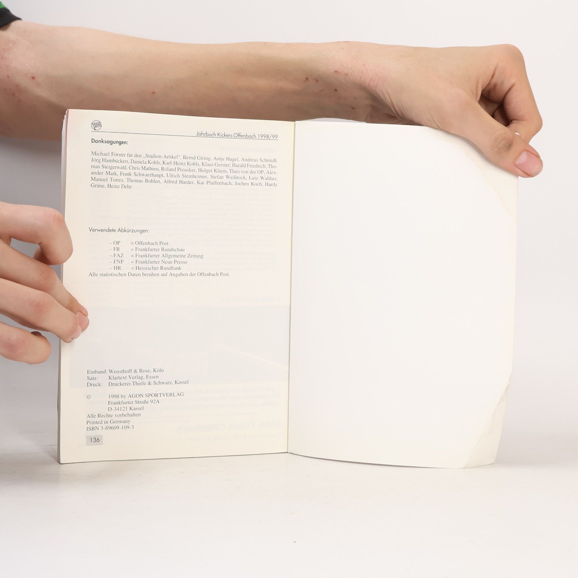 Steffi Wetzel Jahrbuch Offenbacher Kickers