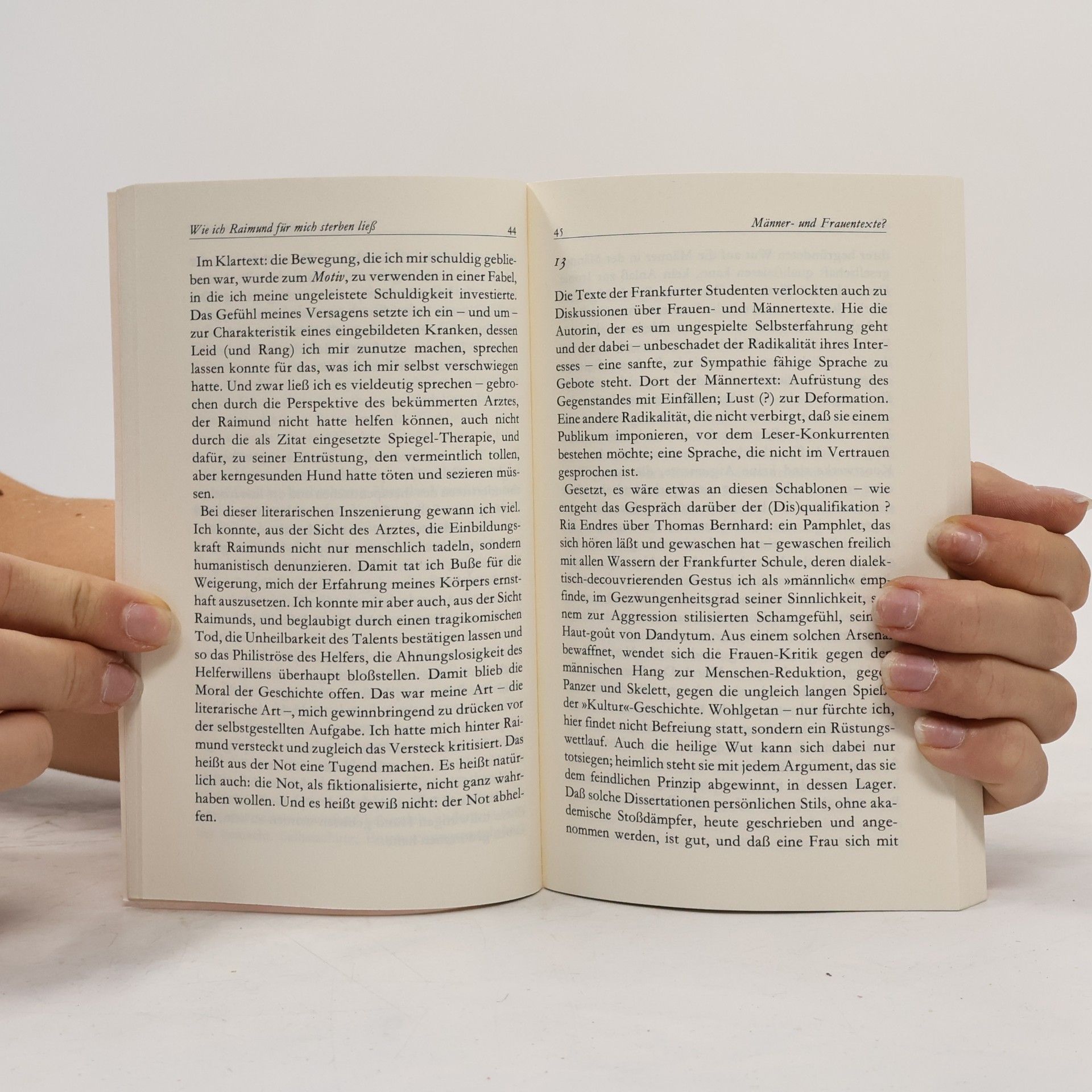 Adolf Muschg Literatur als Therapie?