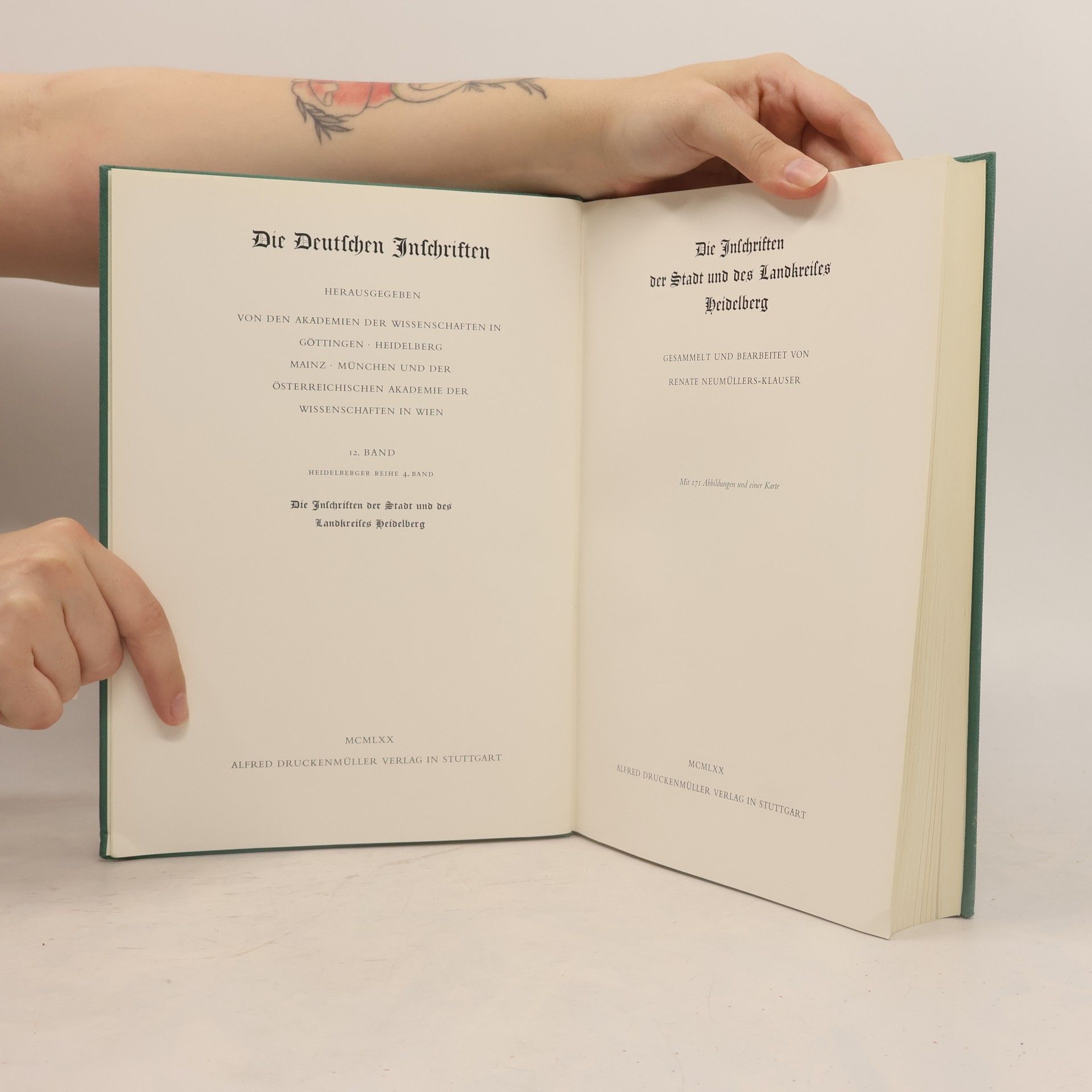 Renate Neumüllers-Klauser Die Inschriften der Stadt und des Landkreises Heidelberg