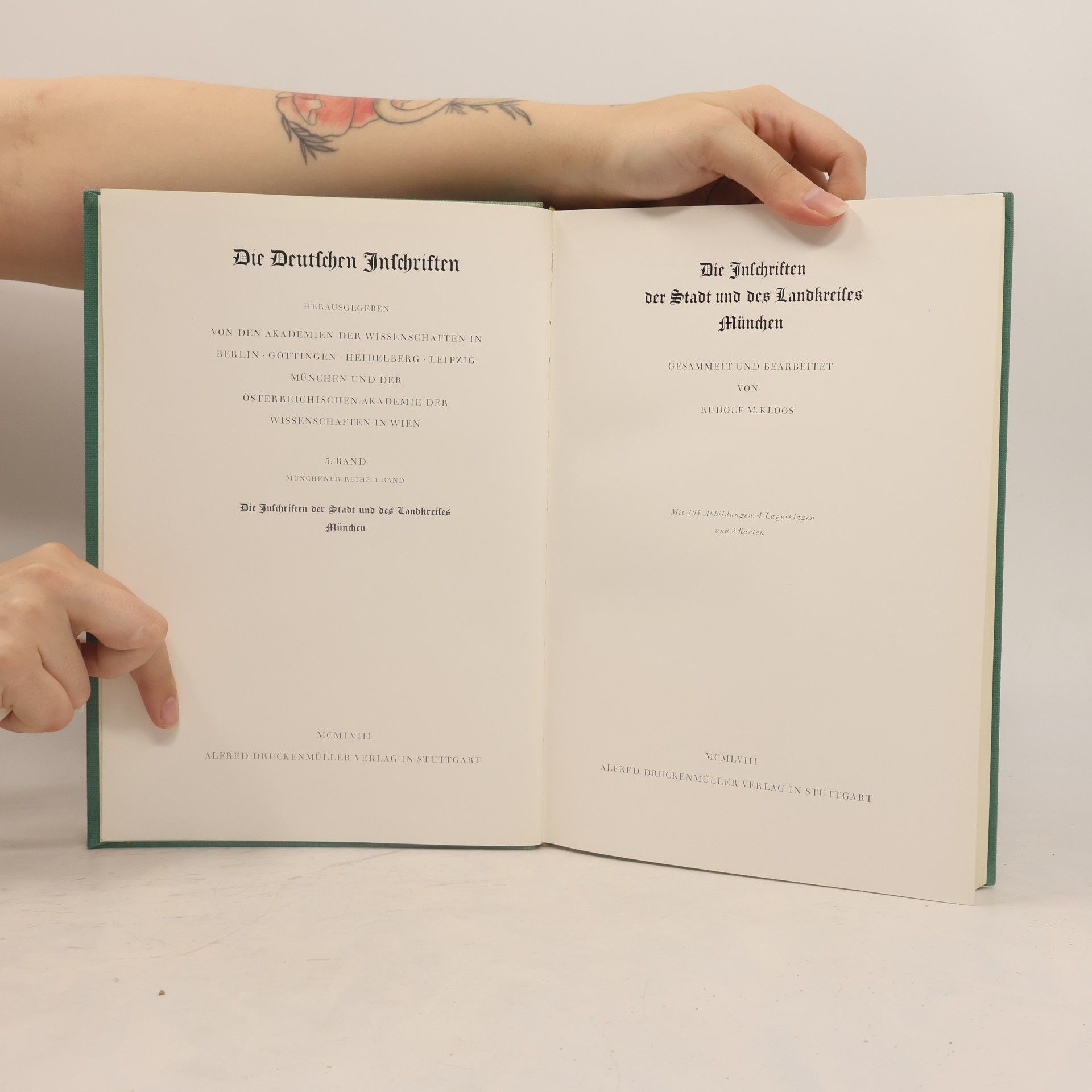 Rudolf M. Kloos Die Inschriften der Stadt und des Landkreises München