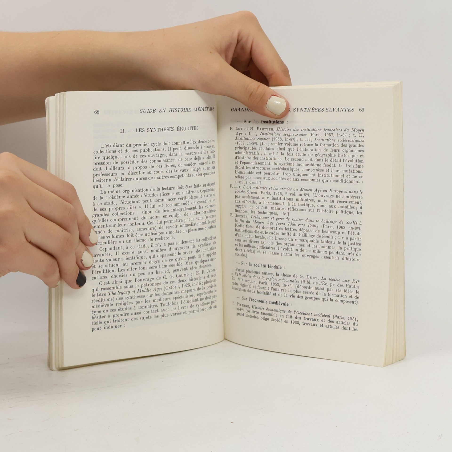 Marcel Pacaut Guide de l'étudiant en histoire médiévale