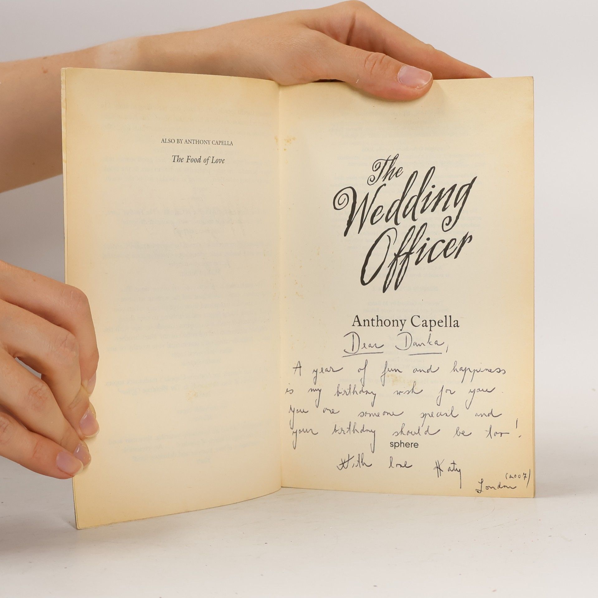 Anthony Capella The Wedding Officer