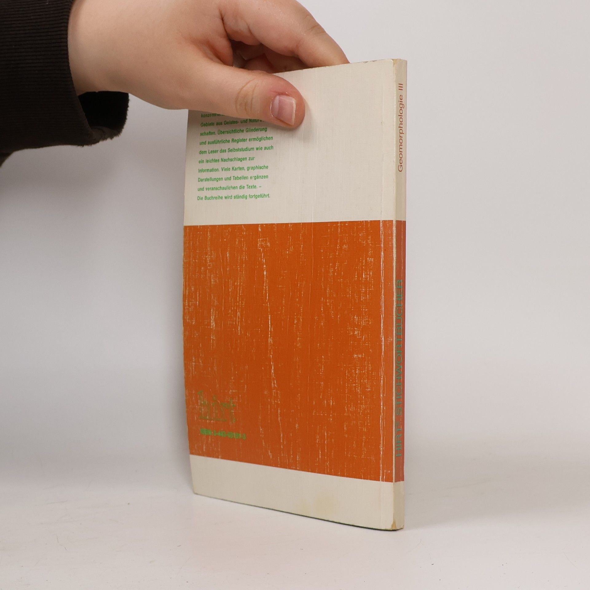 Hans Mattern Hirts Stichwortbücher, Geomorphologie in Stichworten