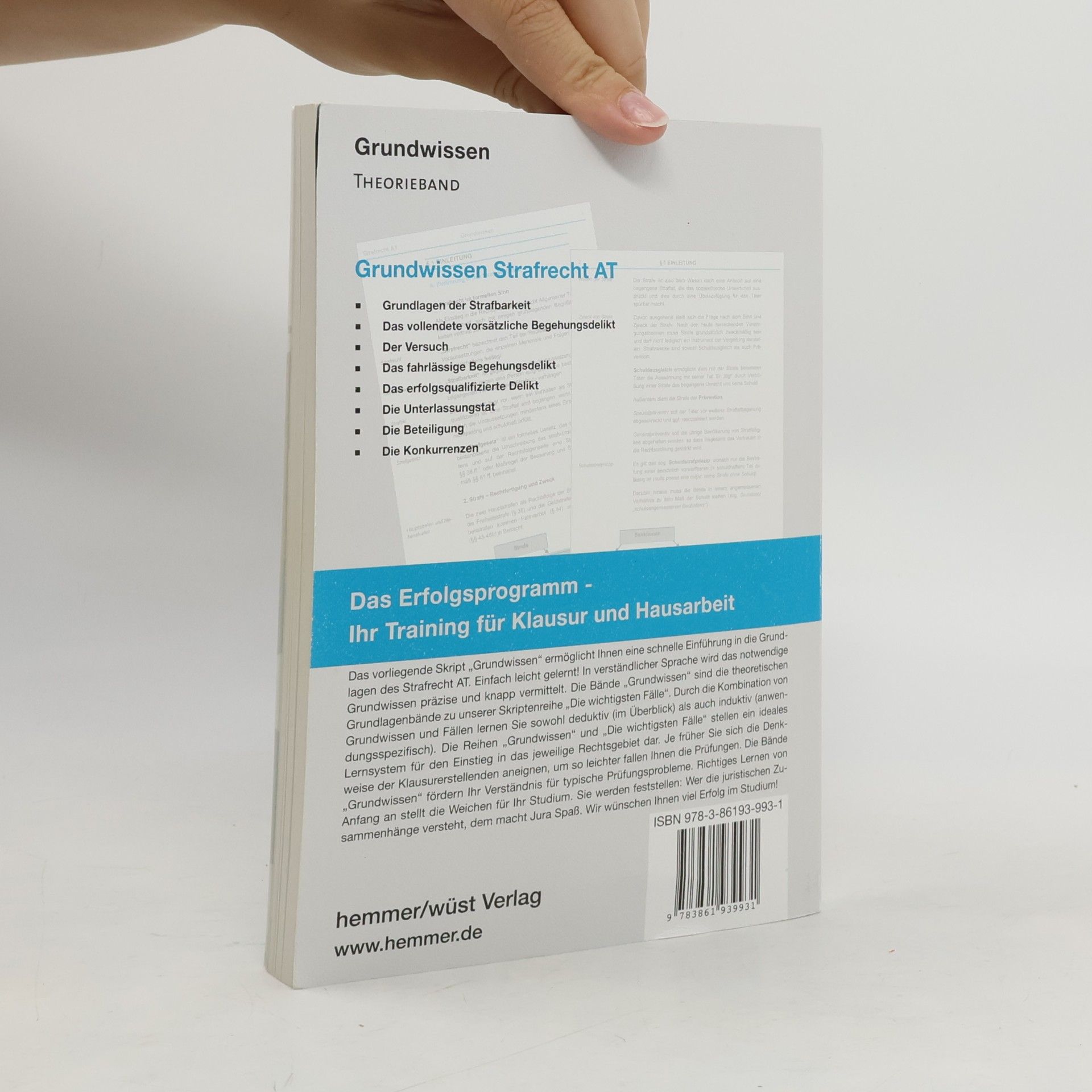Karl-Edmund Hemmer Grundwissen Strafrecht AT