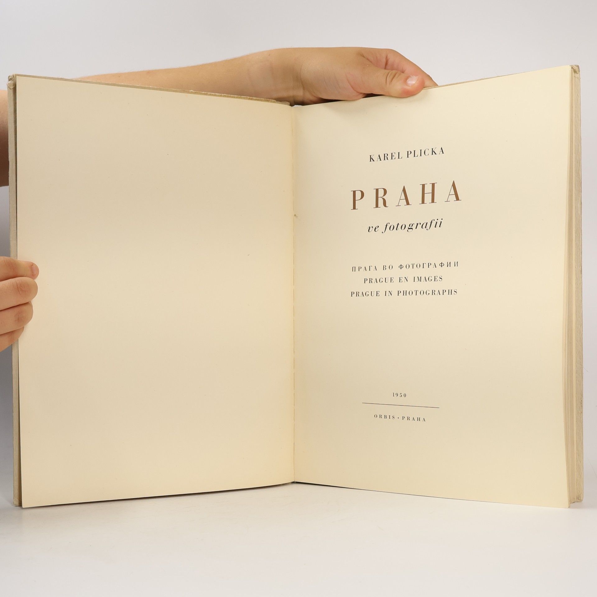 Karel Plicka Praha ve fotografii