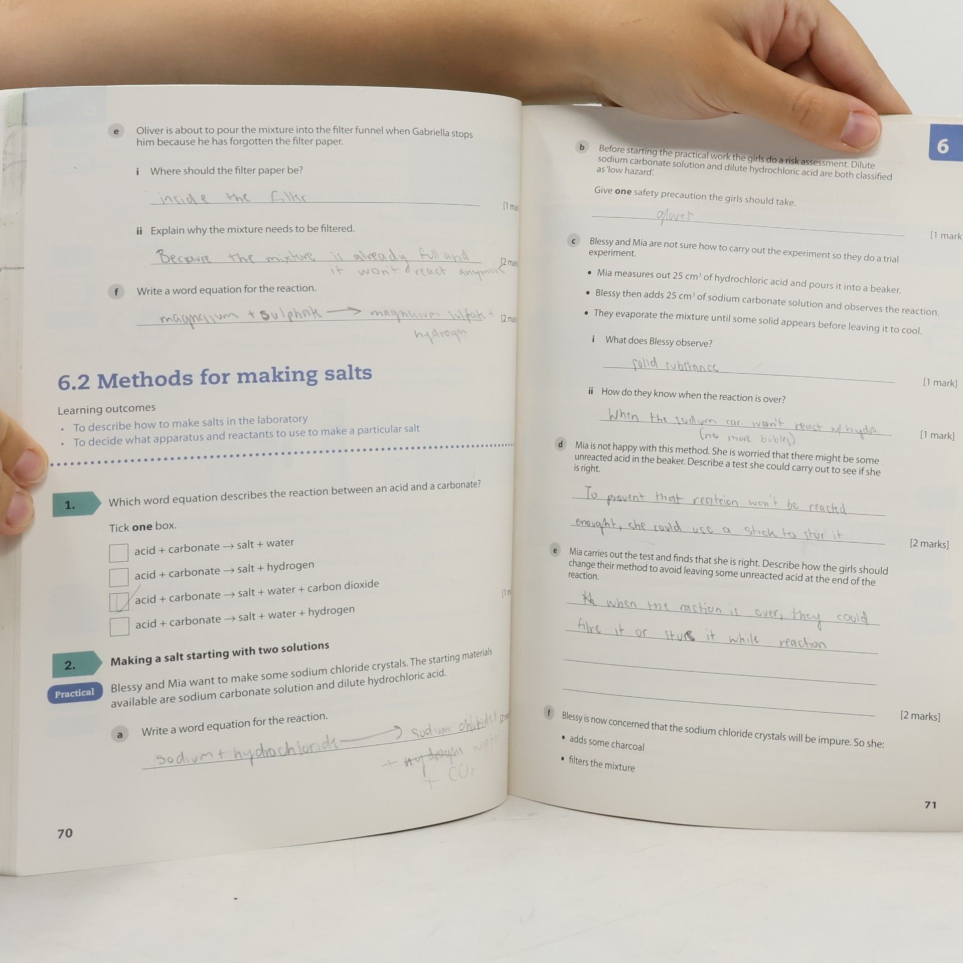 Aiden Gill Cambridge Lower Secondary Science Workbook Stage 9