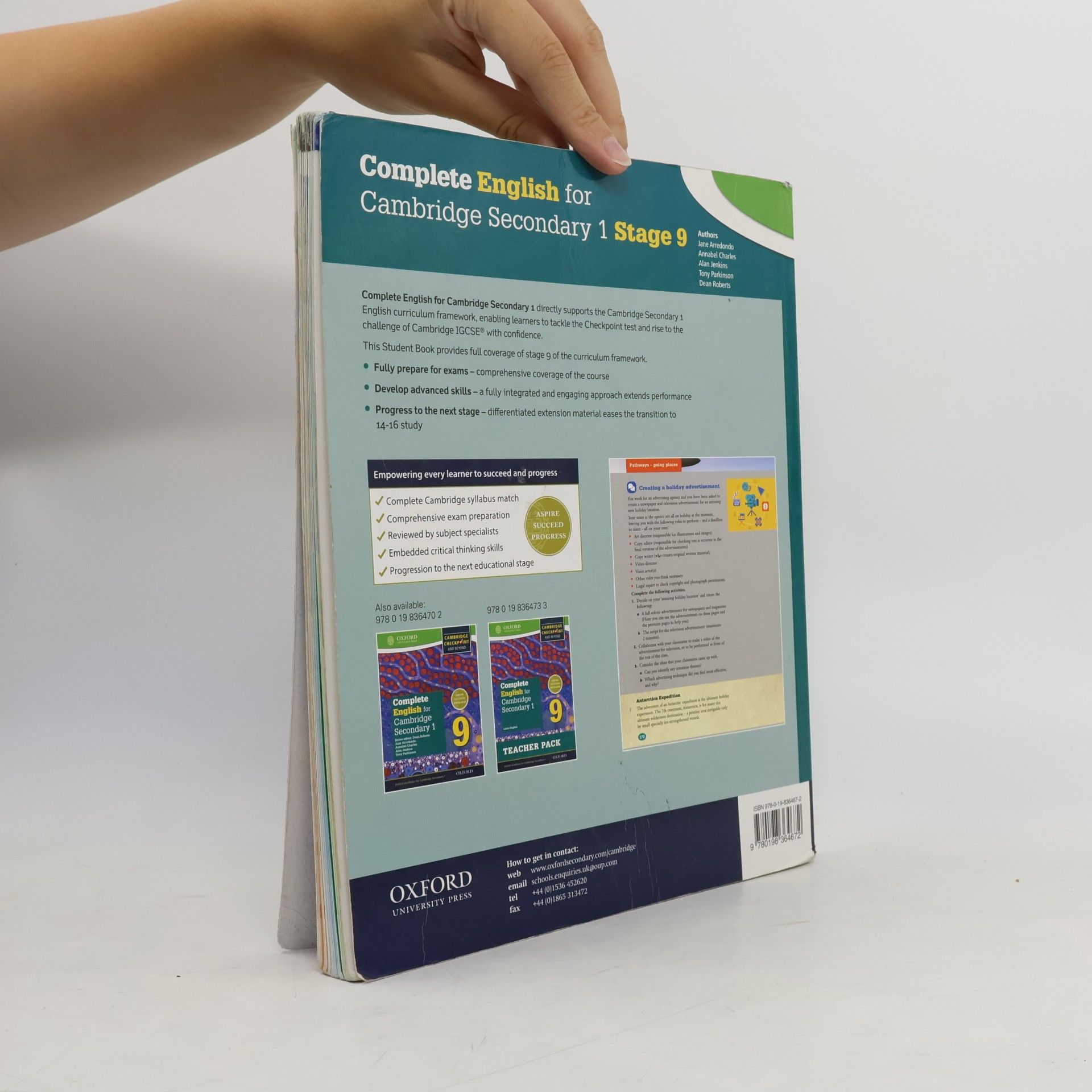 Tony Parkinson Complete English for Cambridge Lower Secondary 9