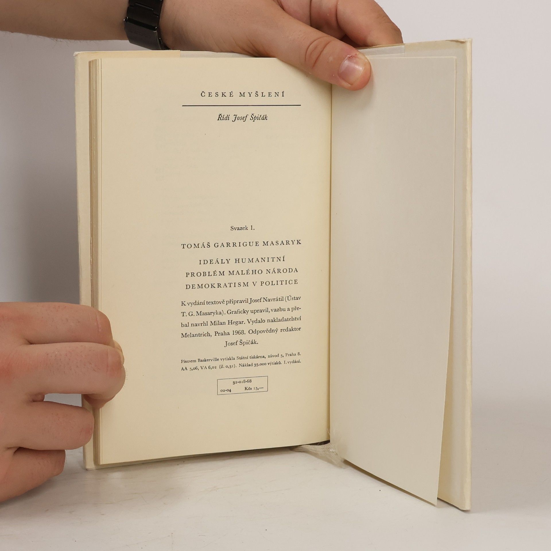 Tomáš Garrigue Masaryk České myšlení: Ideály humanitní