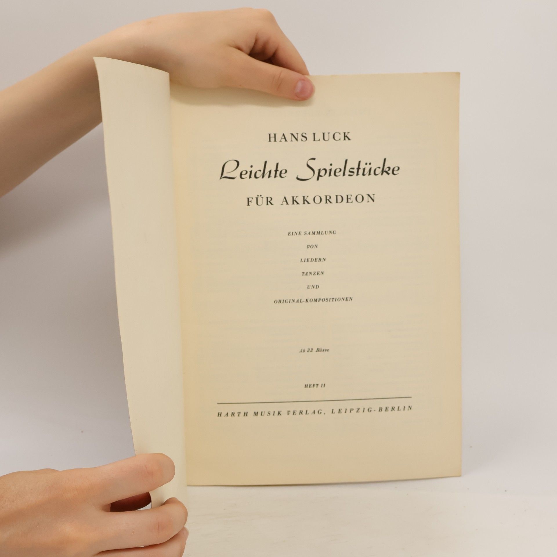 Hans Luck Leichte Spielstücke für Akkordeon 1-2