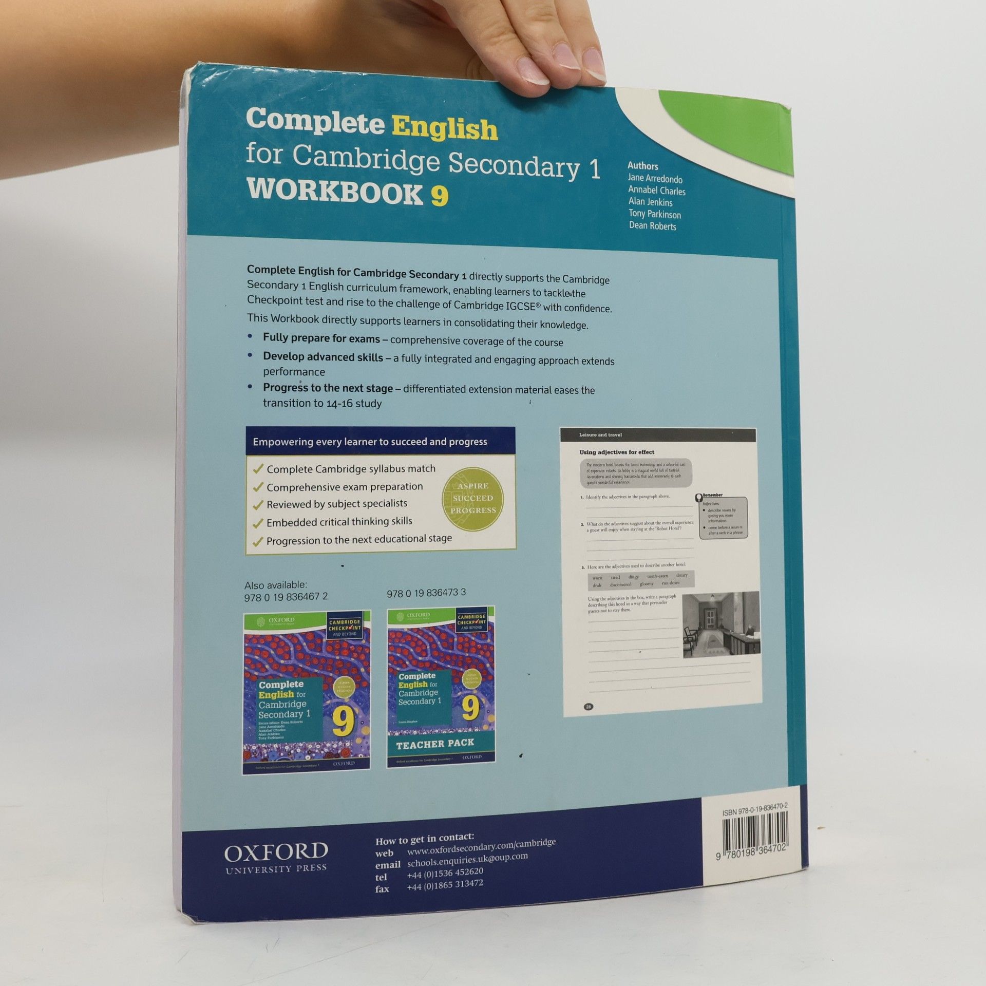 Tony Parkinson Complete English for Cambridge Lower Secondary Student Workbook 9