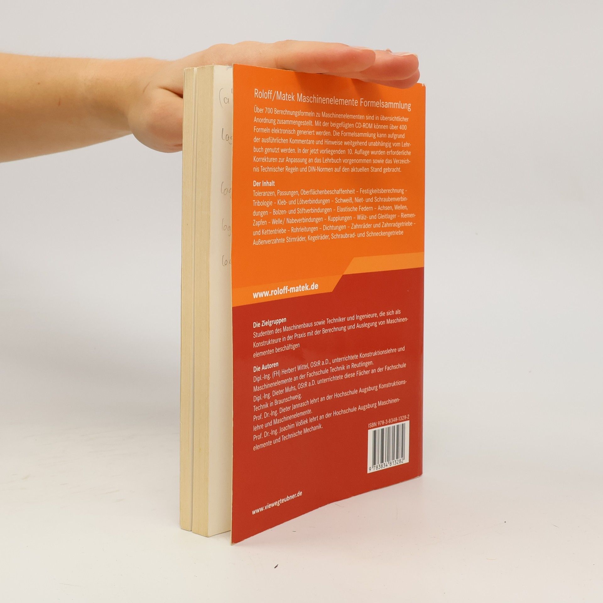 Herbert Wittel Roloff/Matek Maschinenelemente Formelsammlung