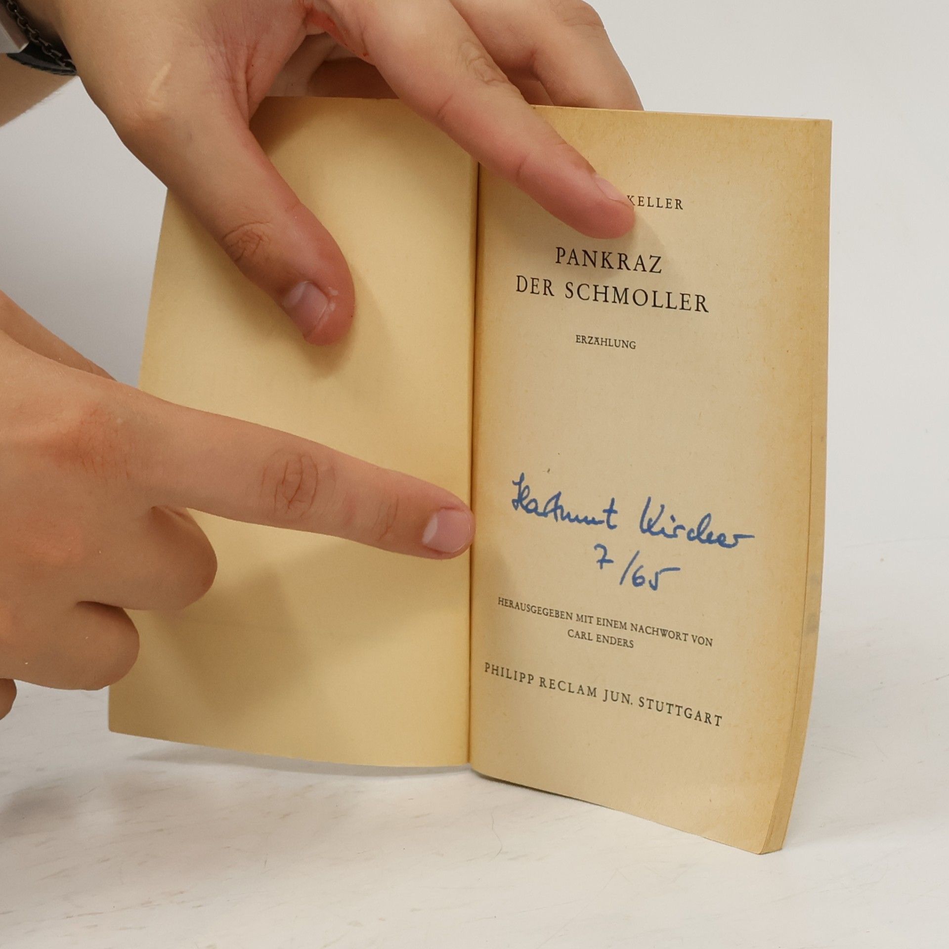 Gottfried Keller Pankraz der Schmoller