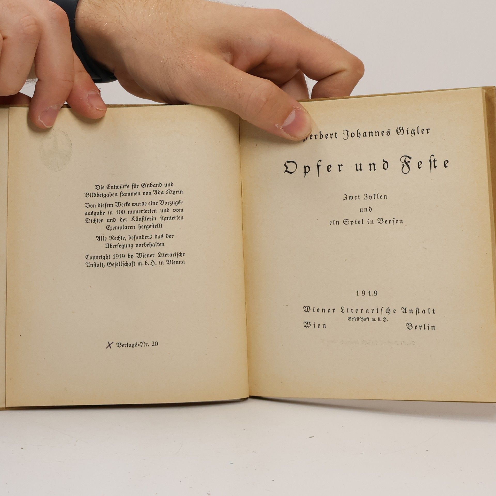 Herbert Johannes Gigler Opfer und Feste