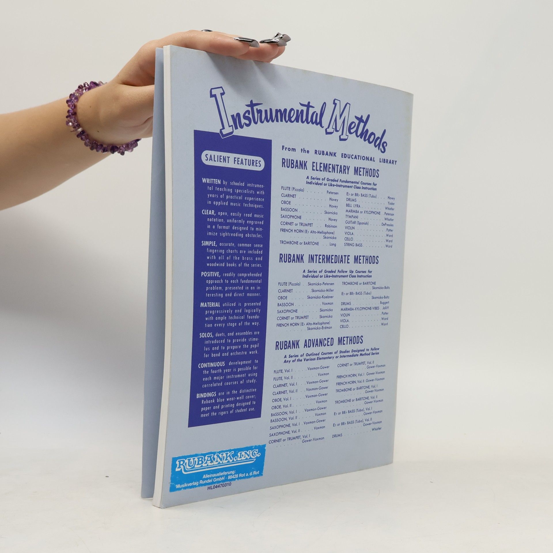 H. Voxman Advanced Method: Flute I. Nr. 95