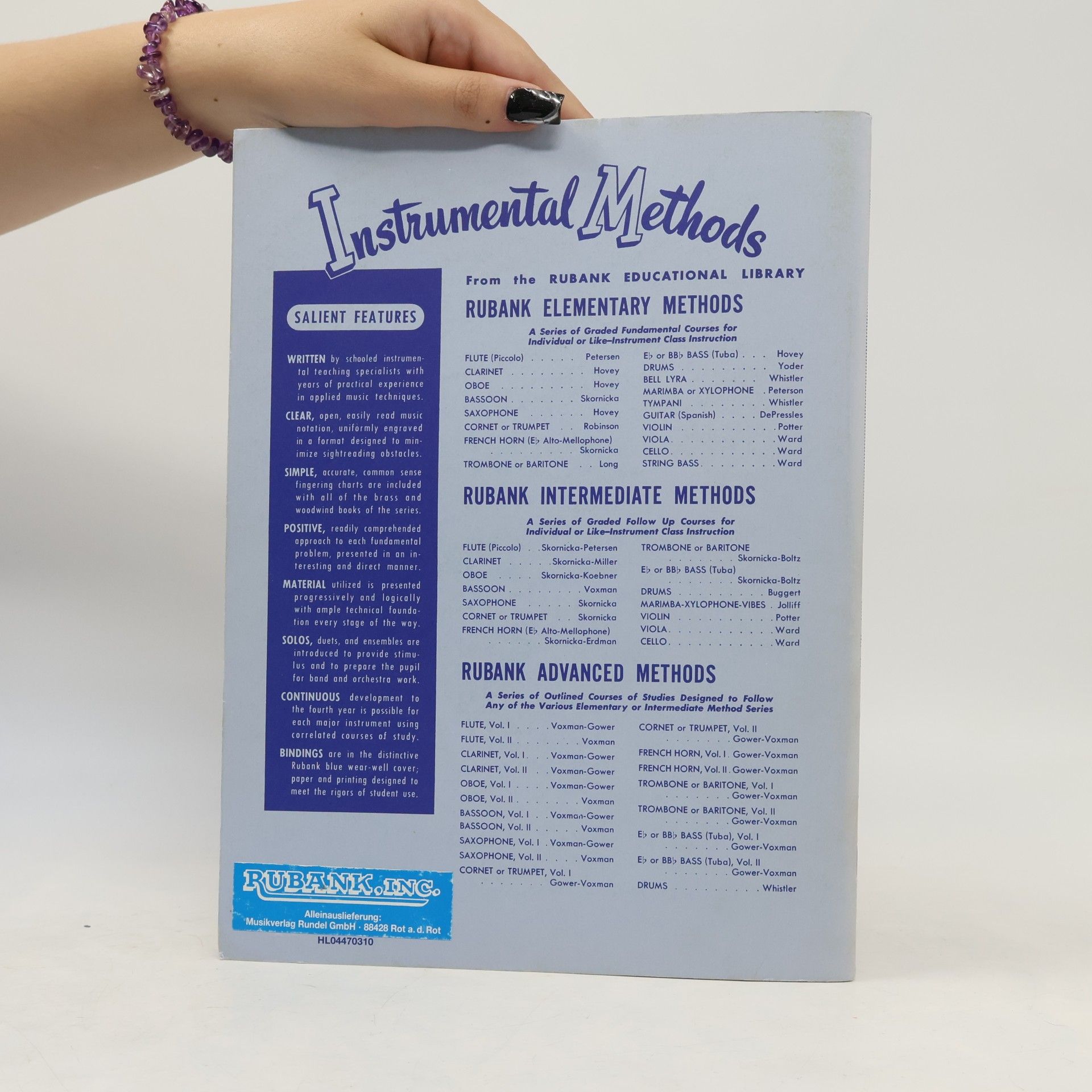H. Voxman Advanced Method: Flute I. Nr. 95