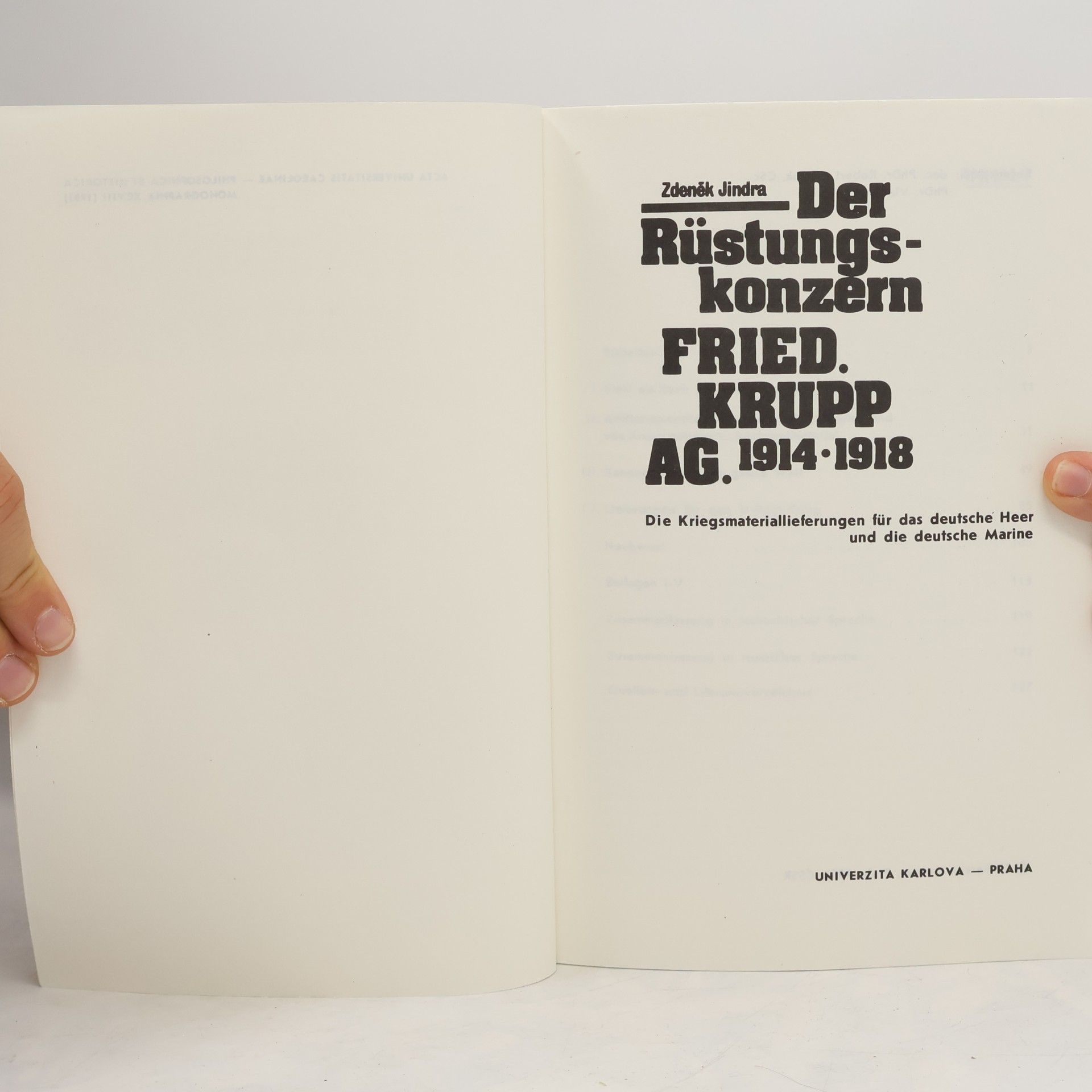Zdeněk Jindra Der Rüstungskonzern Fried. Krupp AG, 1914-1918