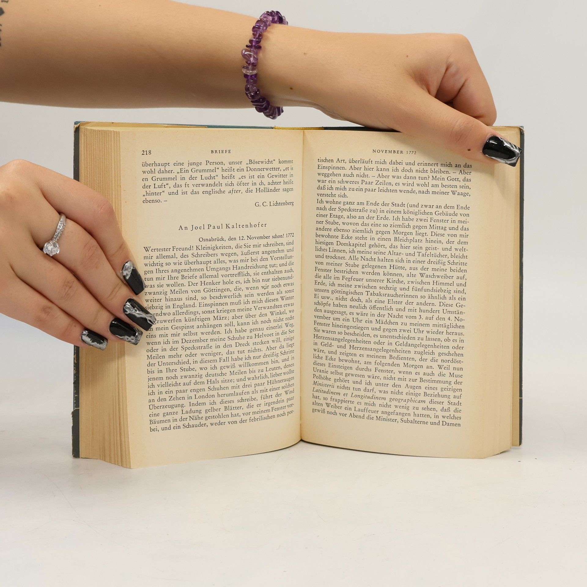 Georg Christoph Lichtenberg Aphorismen briefe schriften