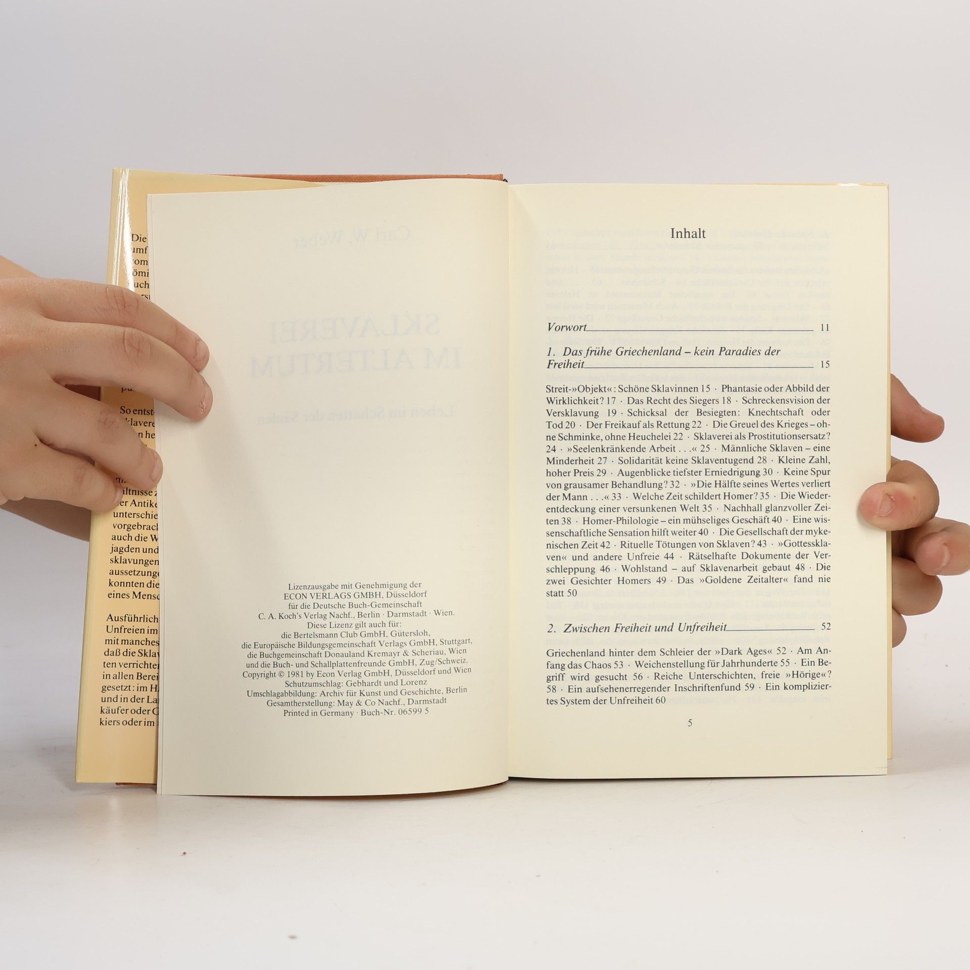 Carl W.Weber Sklaverei im Altertum