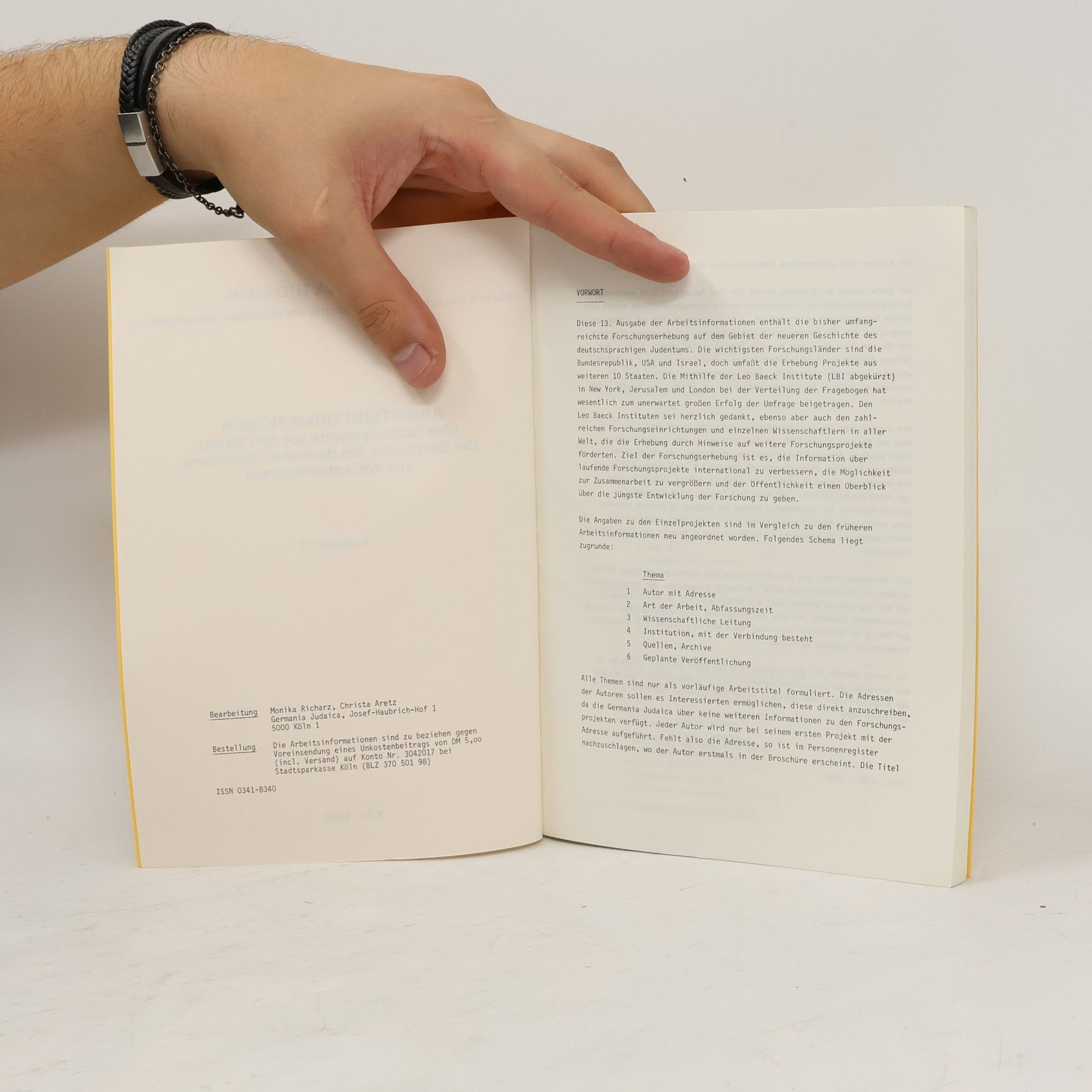 kolektiv Germania Judaica. Arbeitsinformationen 13