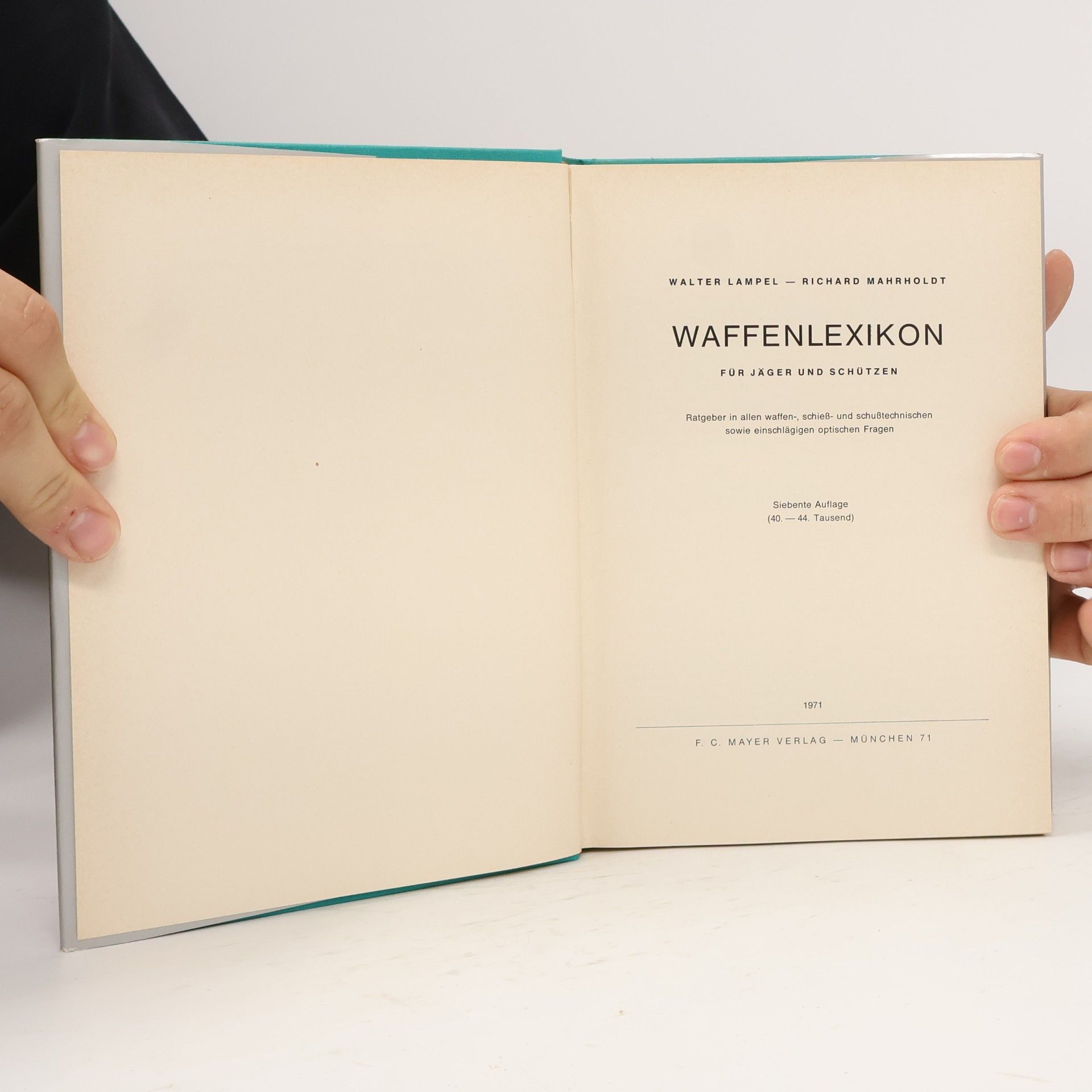 Walter Lampel Waffenlexikon für Jäger und Schützen