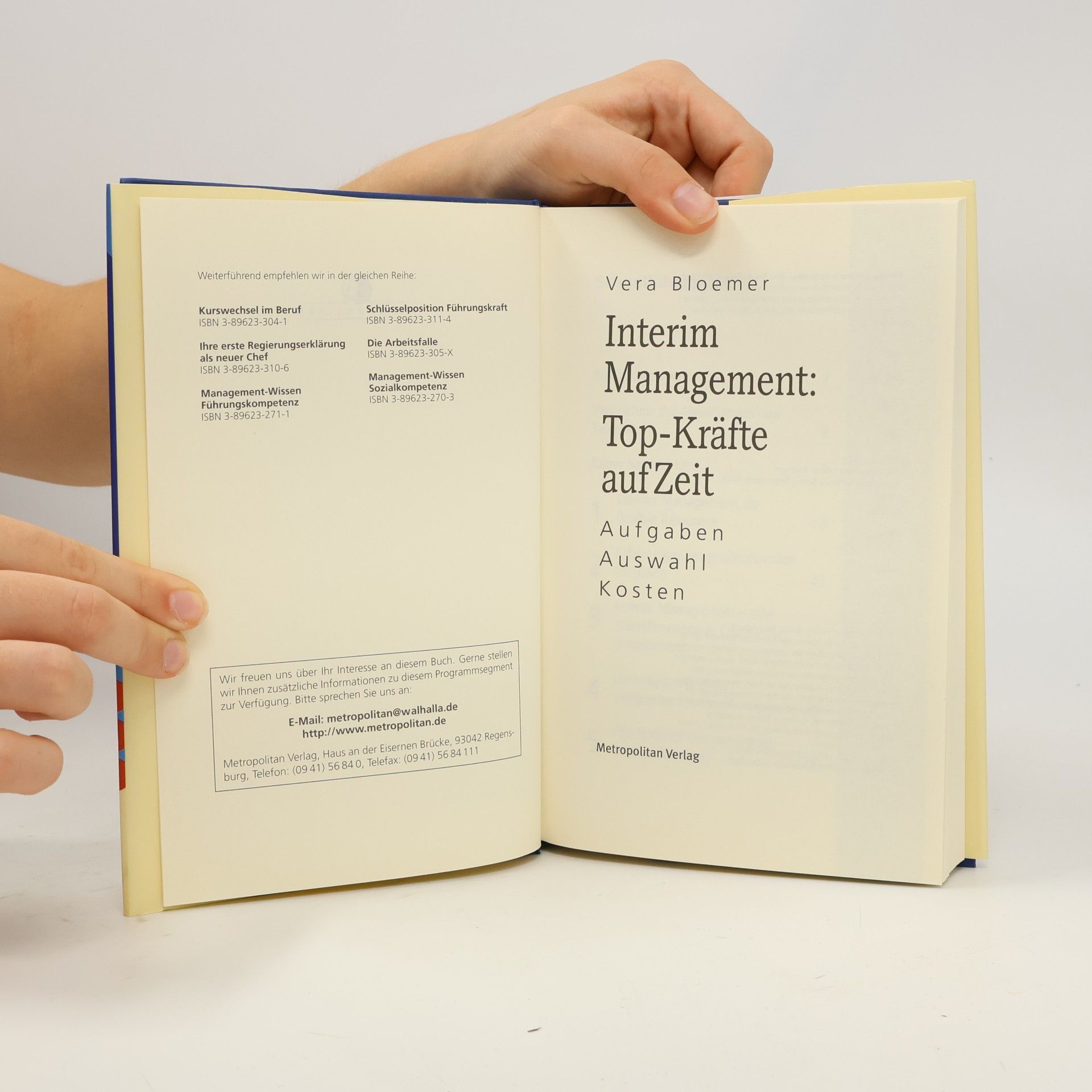 Vera Bloemer Interim-Management