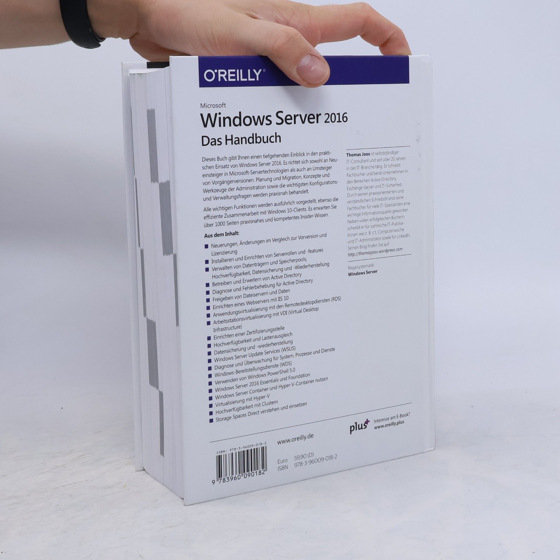 Thomas Joos Microsoft Windows Server 2016 - das Handbuch