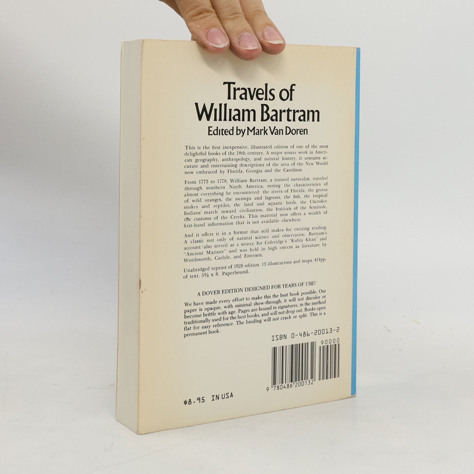 William Bartram Travels of William Bartram: An Unabridged Edition of This Classic with All 13 Original Illustrations