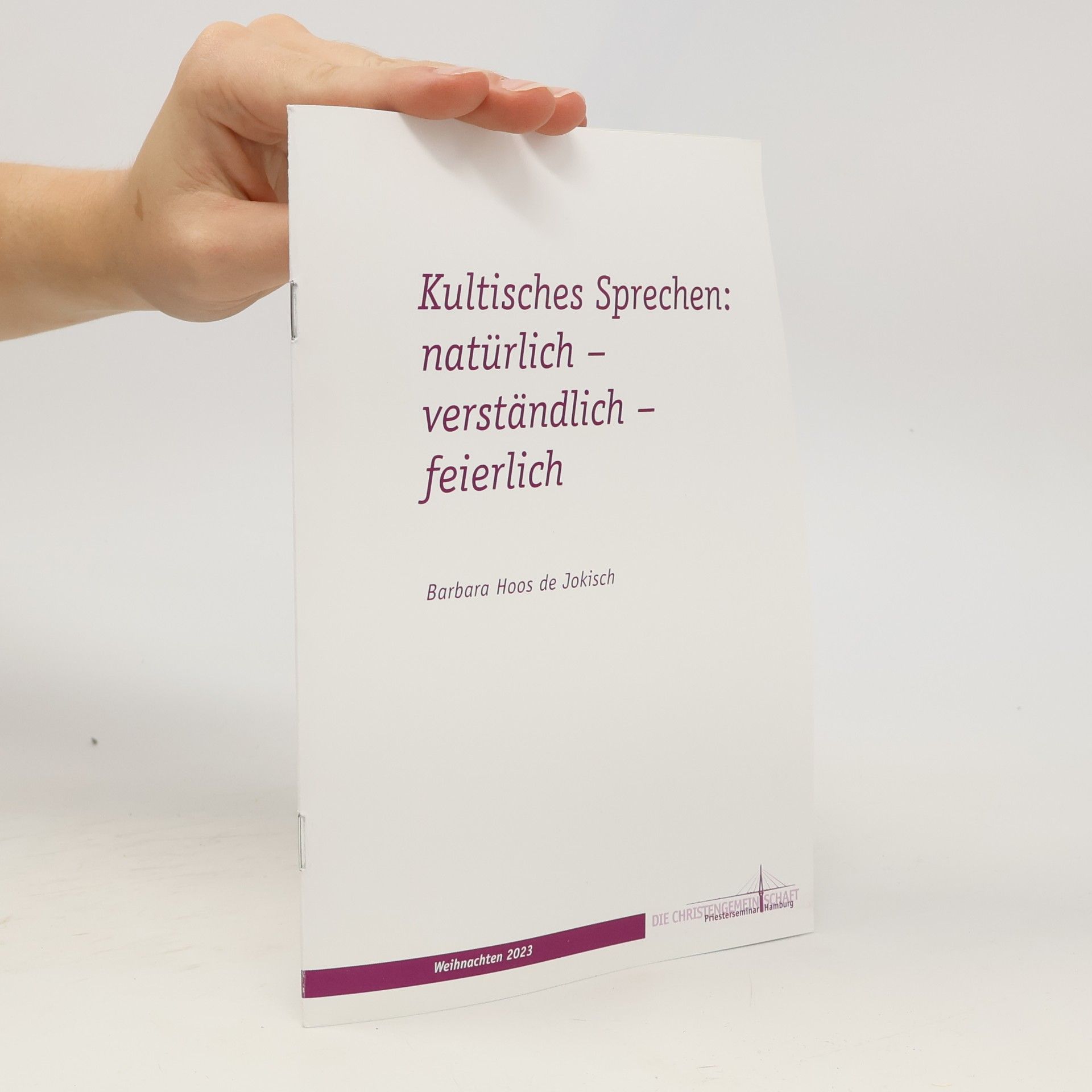 Kultisches Sprechen: natürlich – verständlich – feierlich