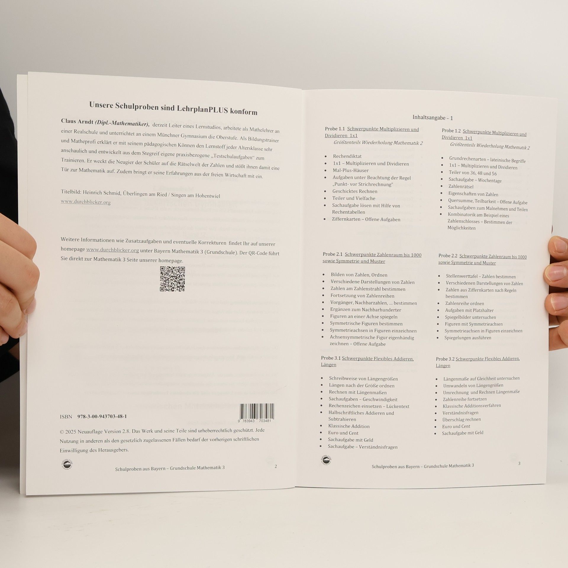 Claus Arndt Schulproben von bayerischen Grundschulen - Mathematik mit ausführlichen Lösungen: Nach neuem Lehrplan PLUS