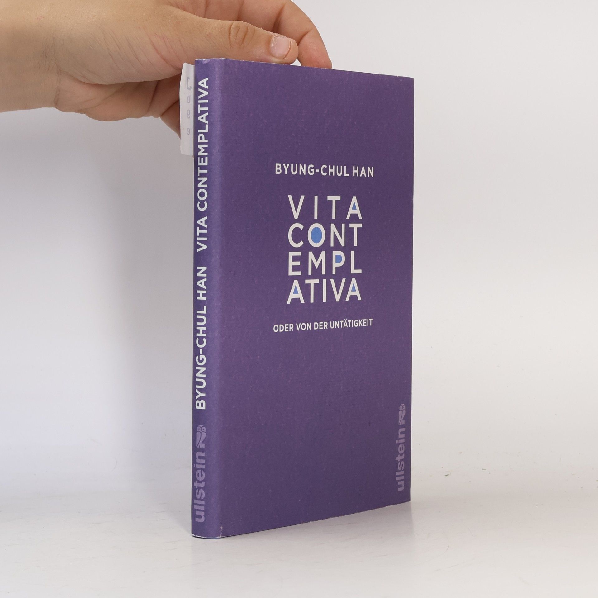 Han Byung Chul Vita contemplativa oder Von der Untätigkeit