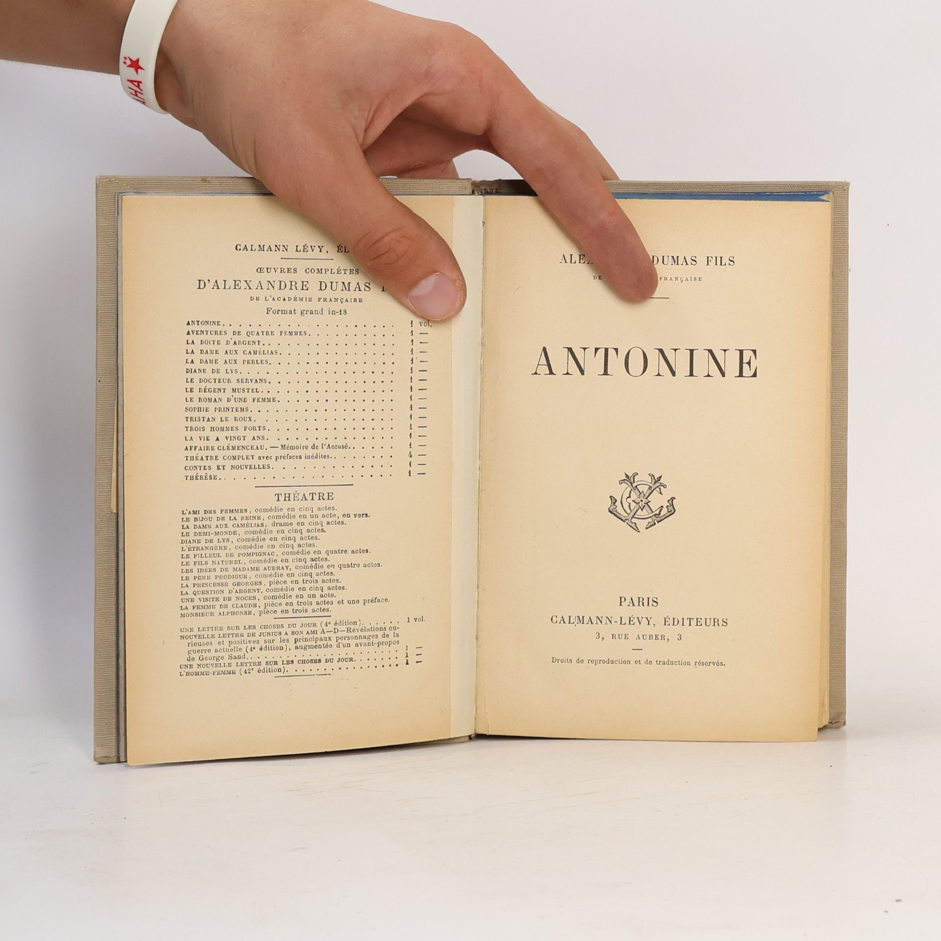 Alexandre Dumas starší Antonine