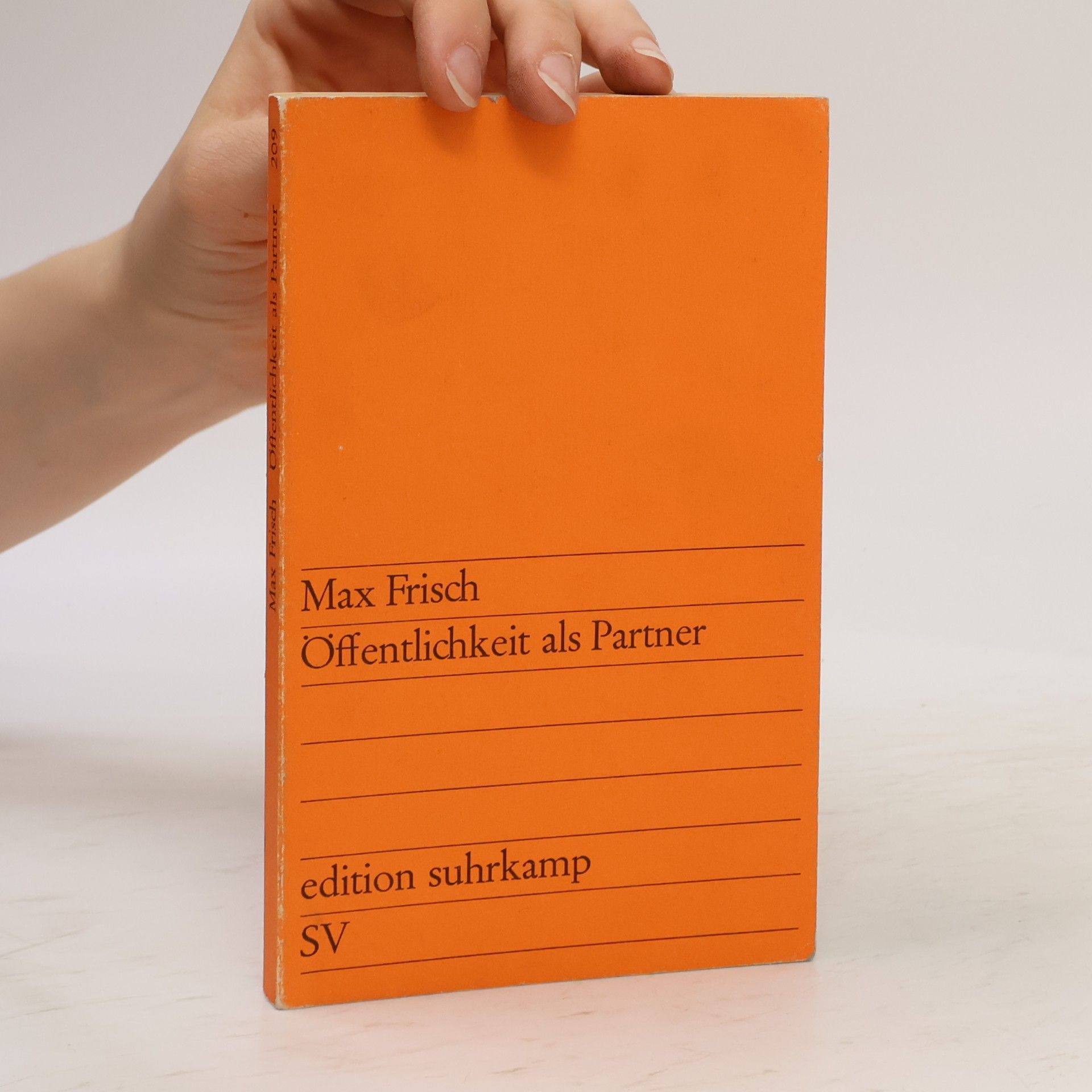 Max Frisch Öffentlichkeit als Partner