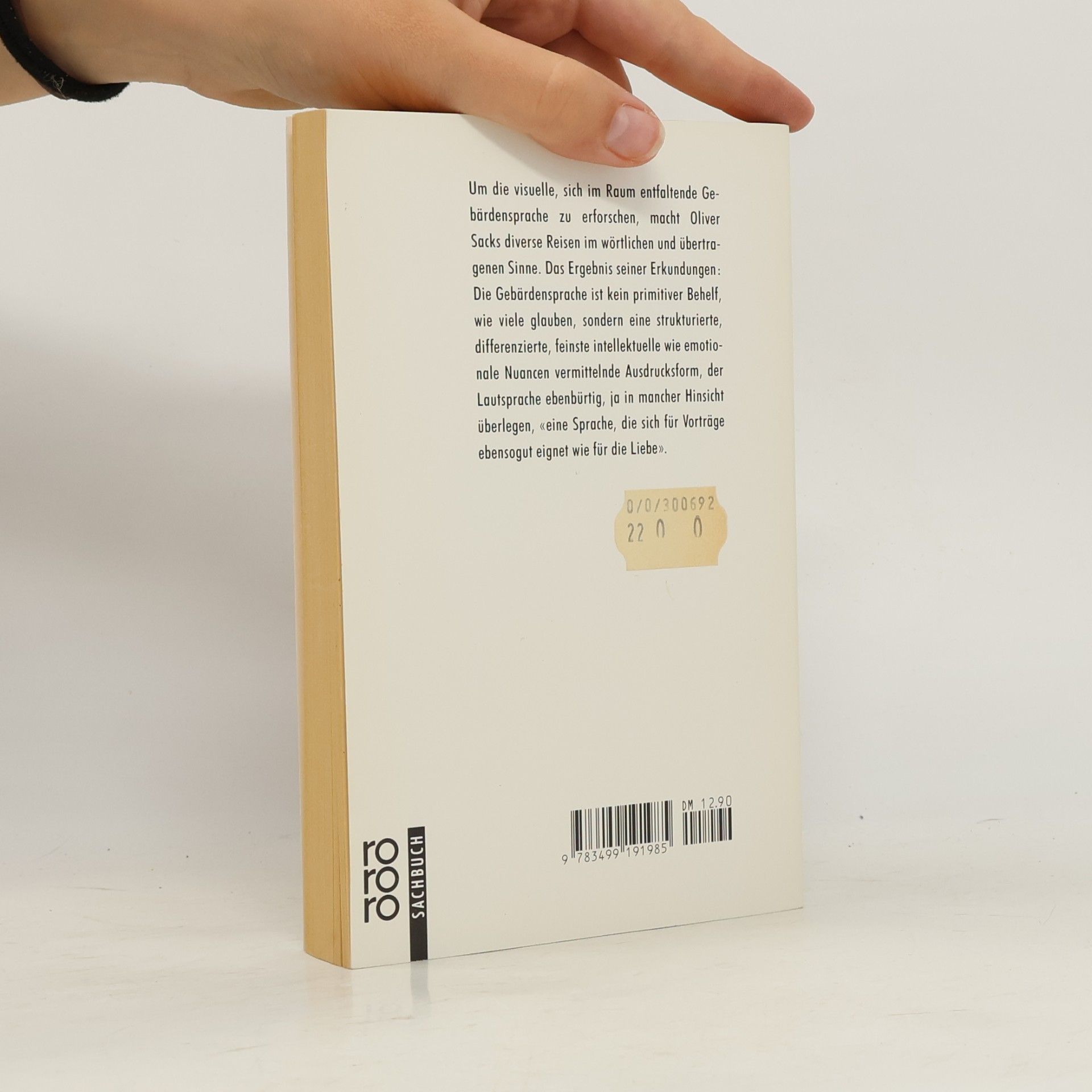Oliver Sacks Stumme Stimmen