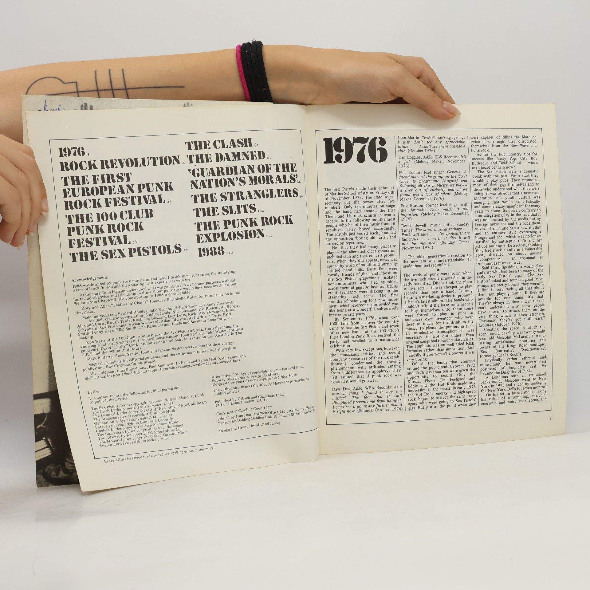 Caroline Coon 1988, the New Wave, Punk Rock Explosion