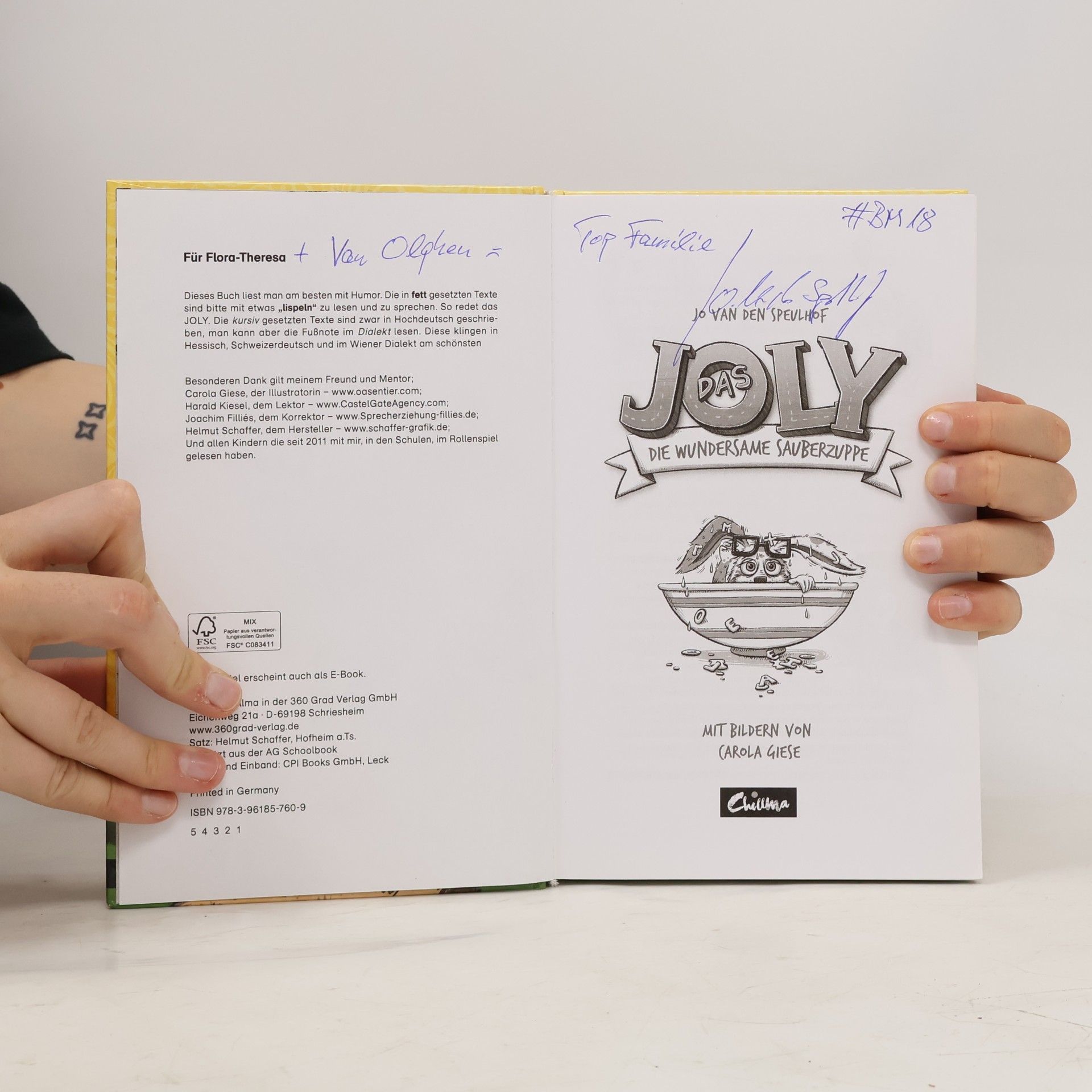 Jo Van Den Speulhof Das Joly - die wundersame Sauberzuppe