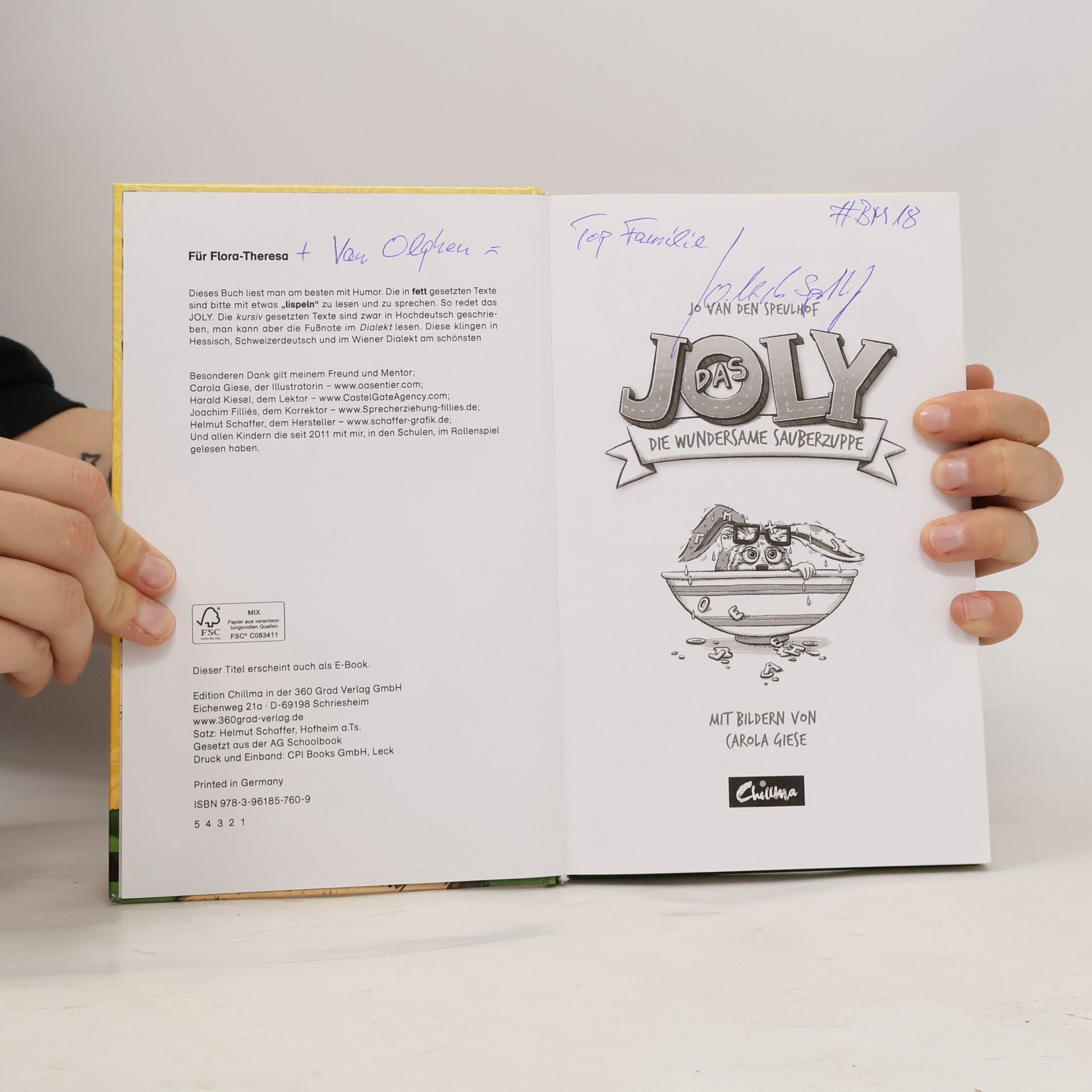 Jo Van Den Speulhof Das Joly - die wundersame Sauberzuppe
