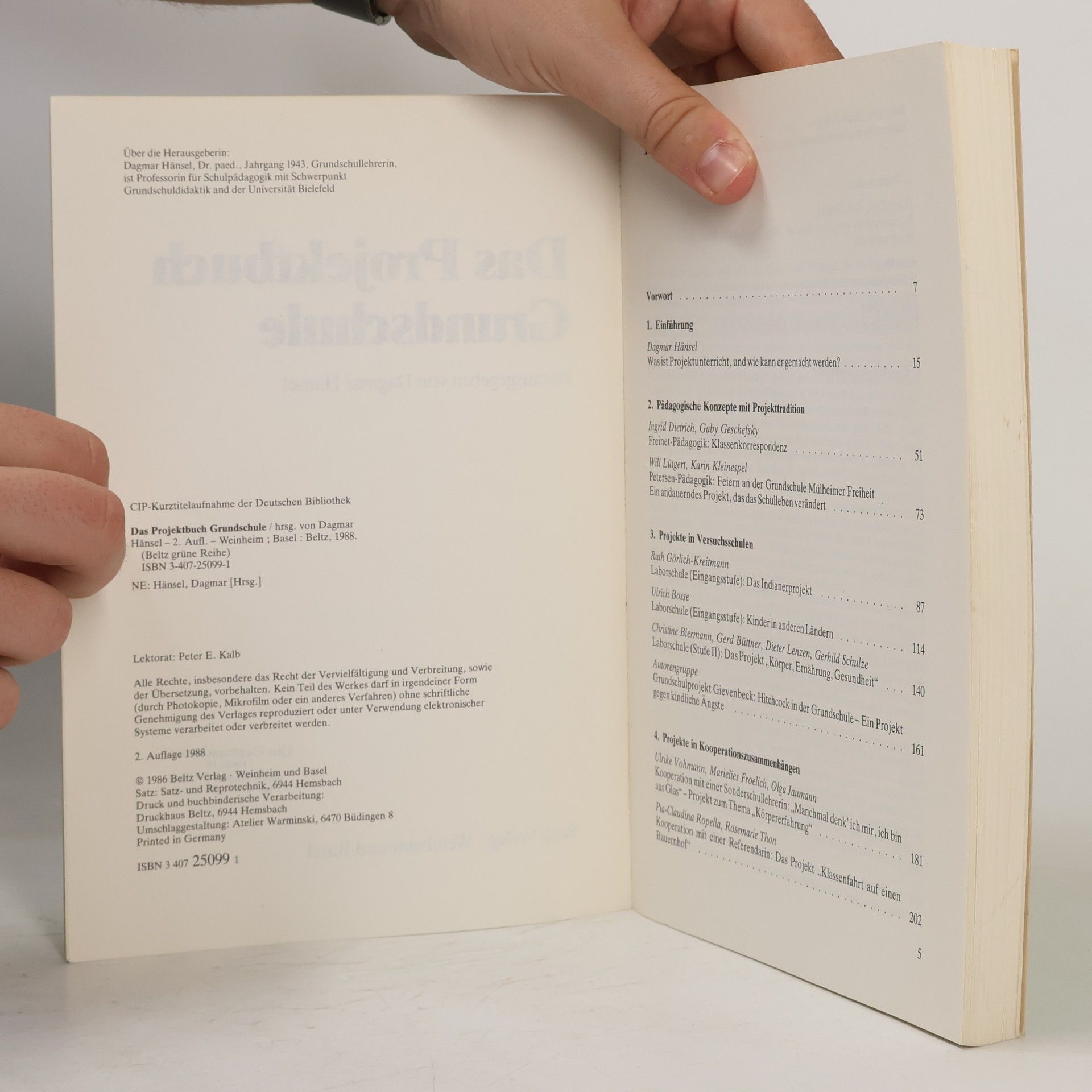 Dagmar Hänsel Grüne Reihe: Das Projektbuch Grundschule