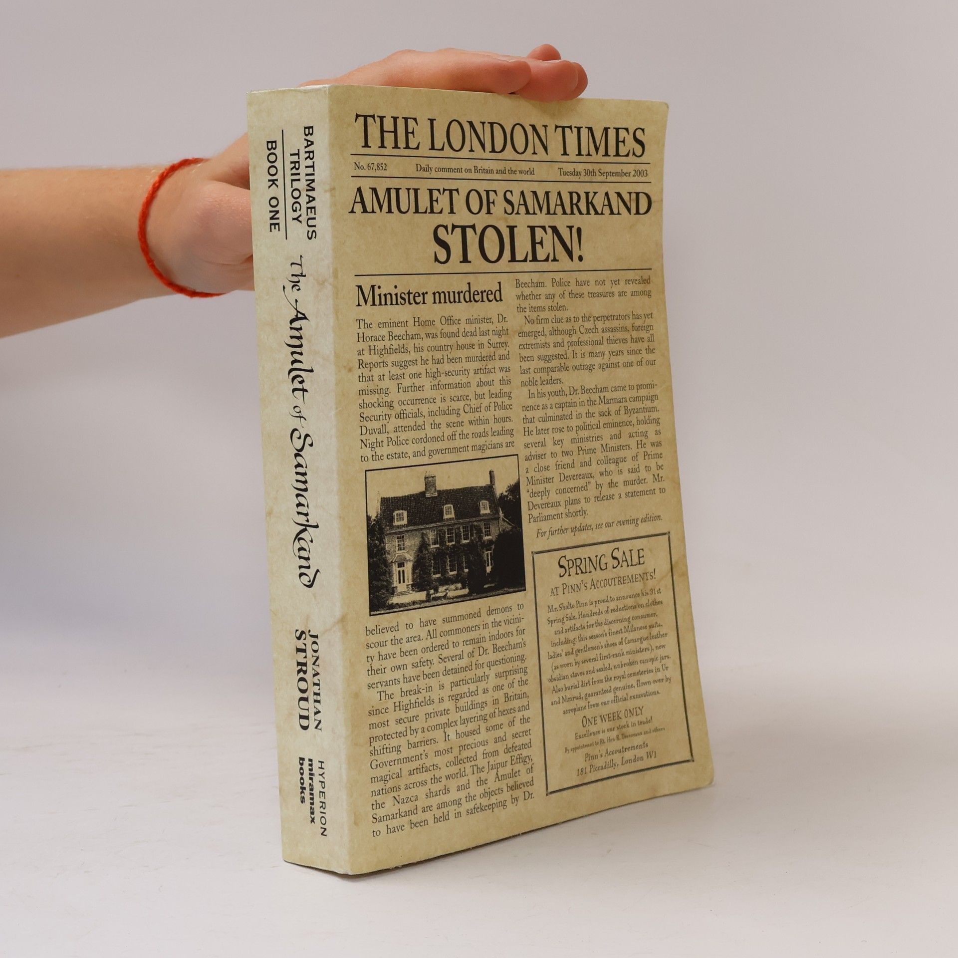 Jonathan Stroud The Bartimaeus Trilogy 1. The Amulet of Samarkand