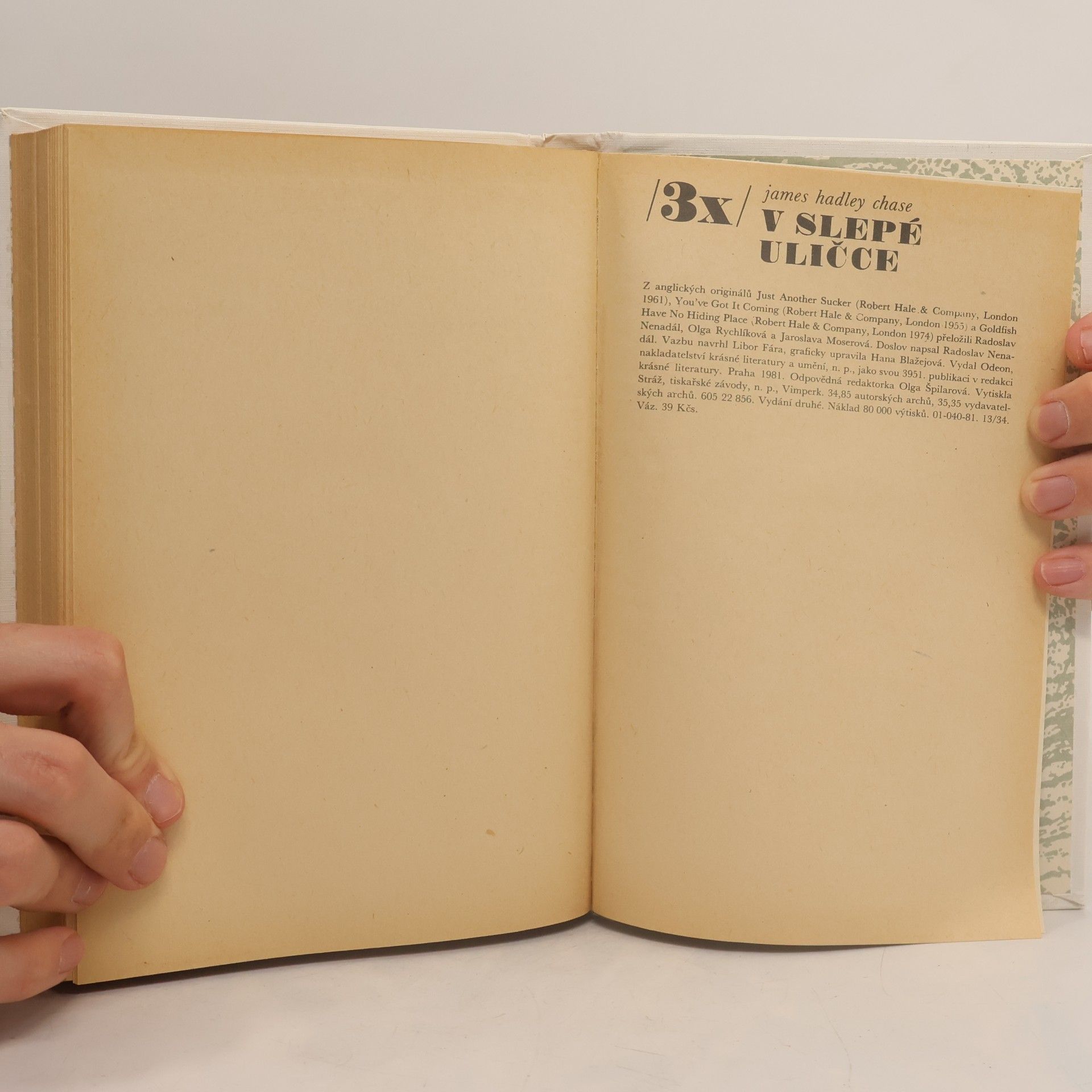 James Hadley Chase 3x v slepé uličce