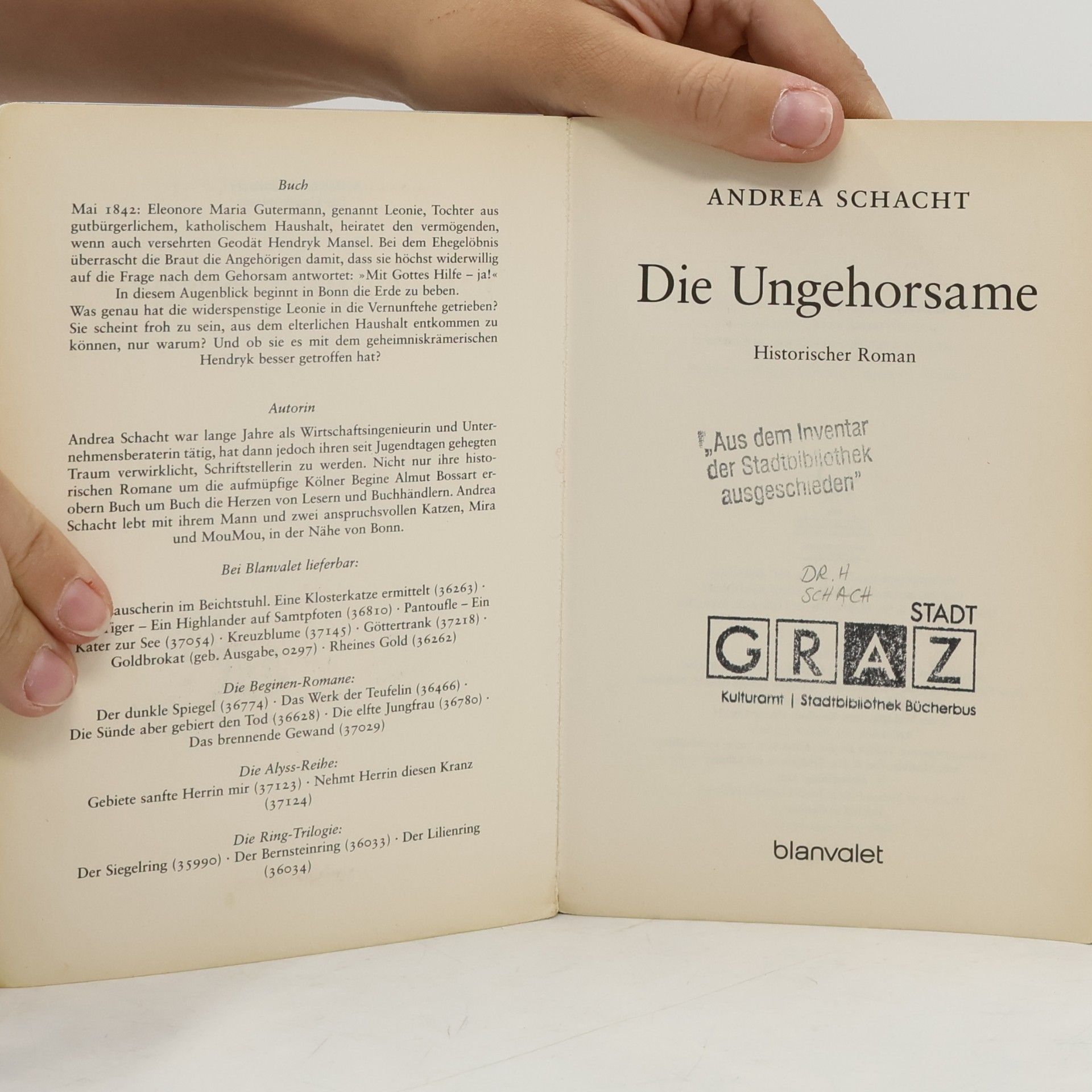 Andrea Schacht Die Ungehorsame