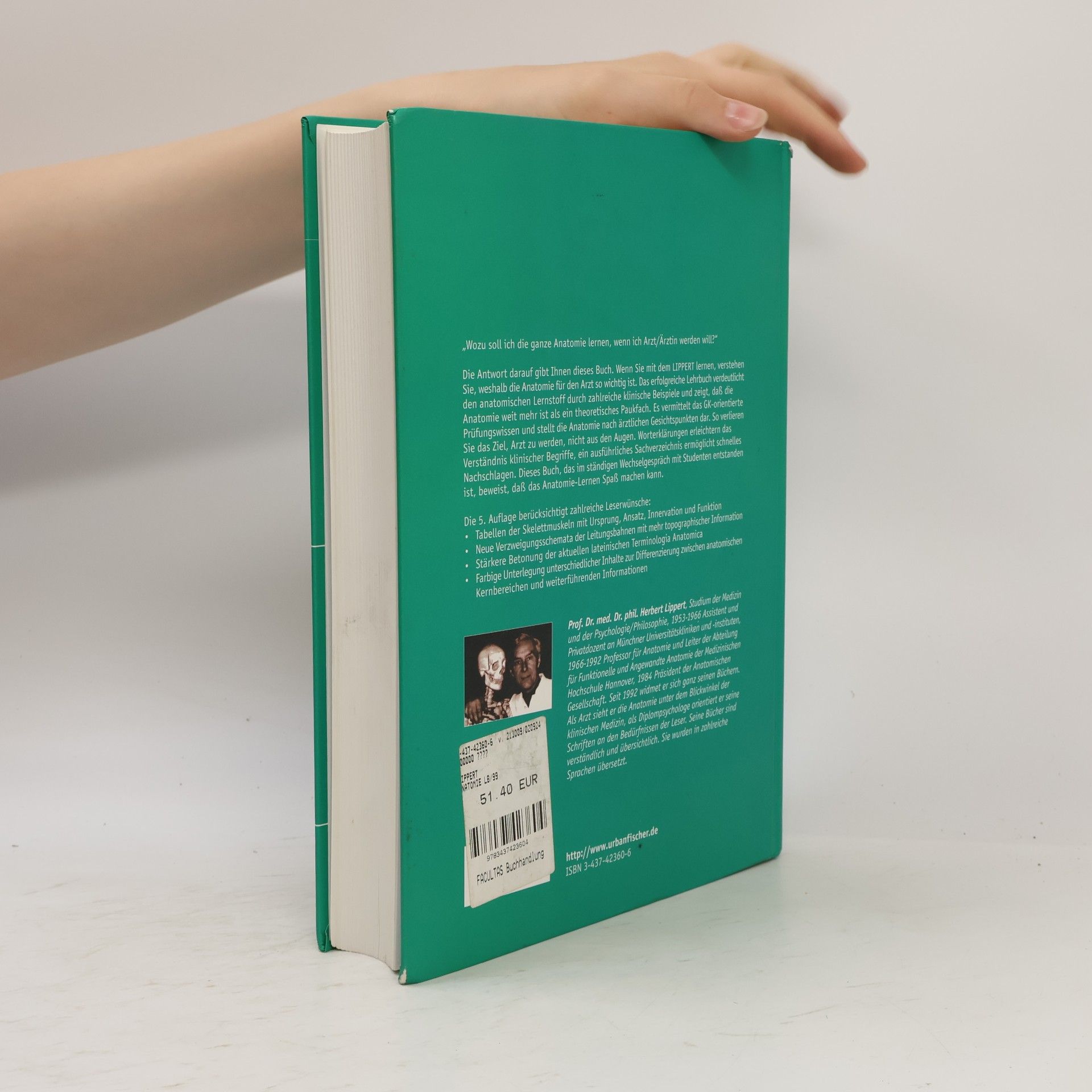 Herbert Lippert Lehrbuch Anatomie