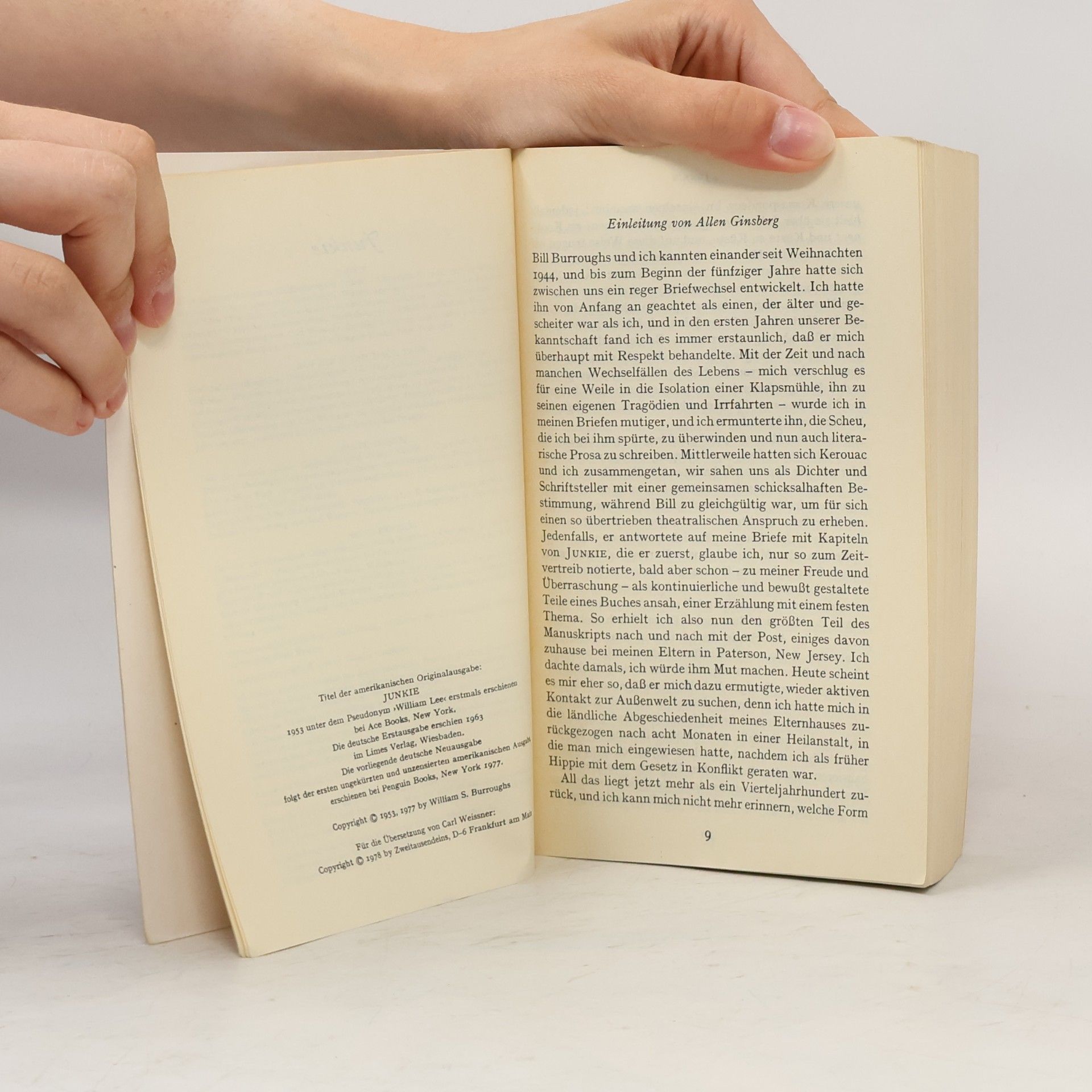 William S. Burroughs Junkie. Auf der Suche nach Yage. Naked Lunch. Nova Express