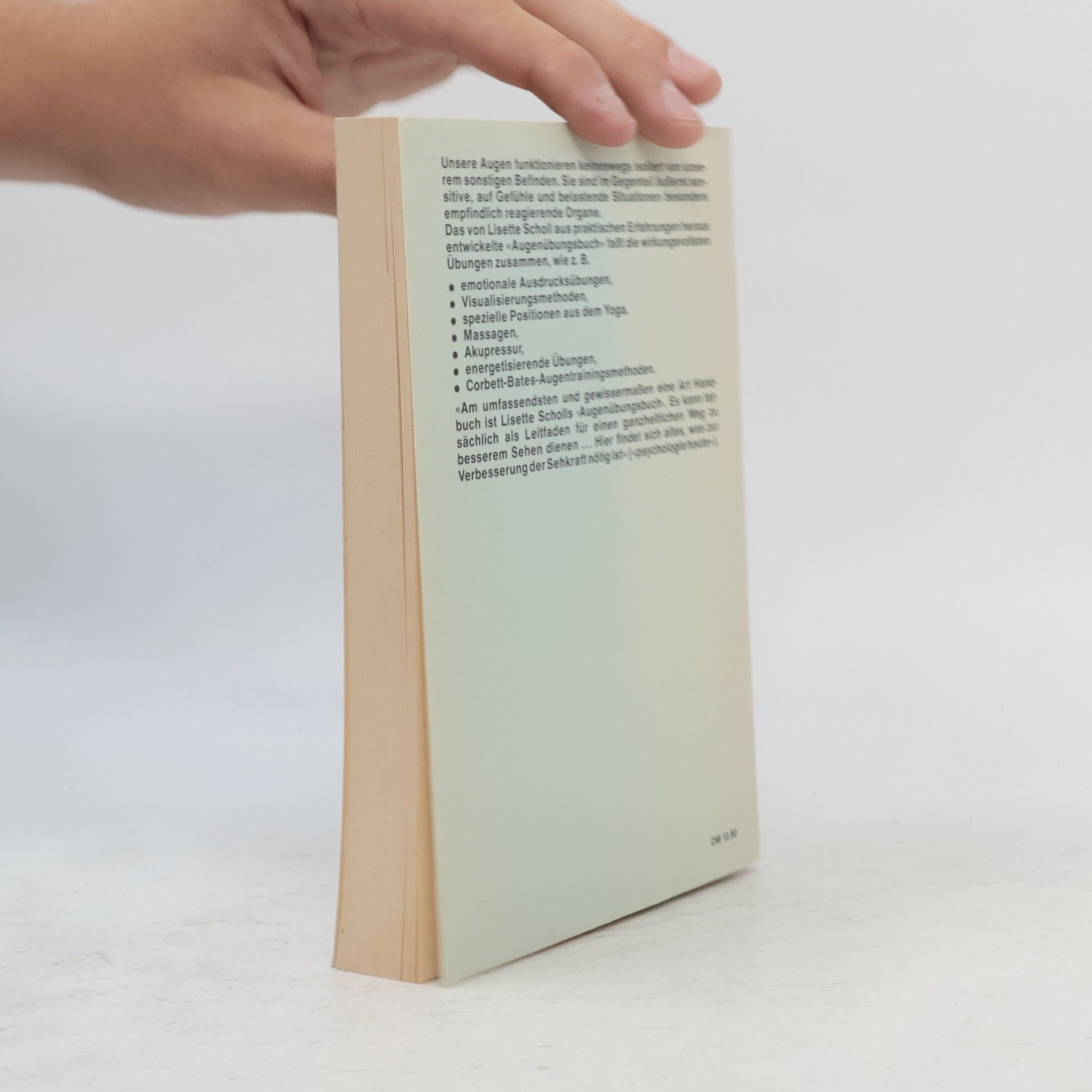 Lisette Scholl Das Augenübungsbuch